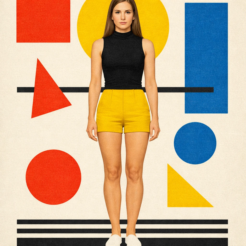 Абстрактный стиль «Минимализм Баухаус» — GPT Image 1.5 промт