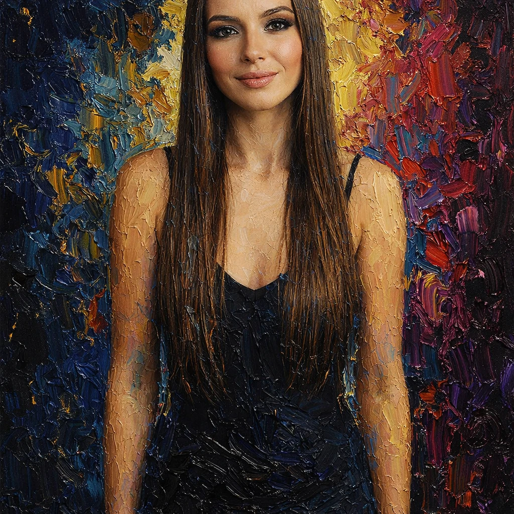 Абстракция в стиле мастихина — GPT Image 1.5 промт