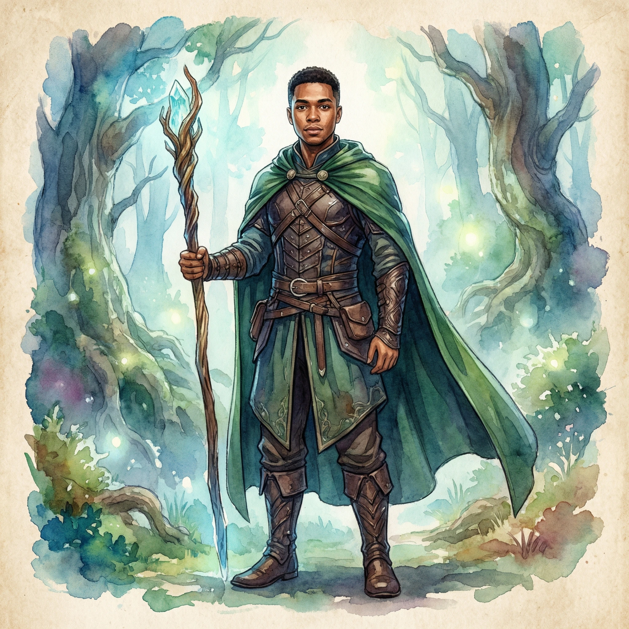 Акварельный персонаж видеоигры — Nano Banana Pro промт