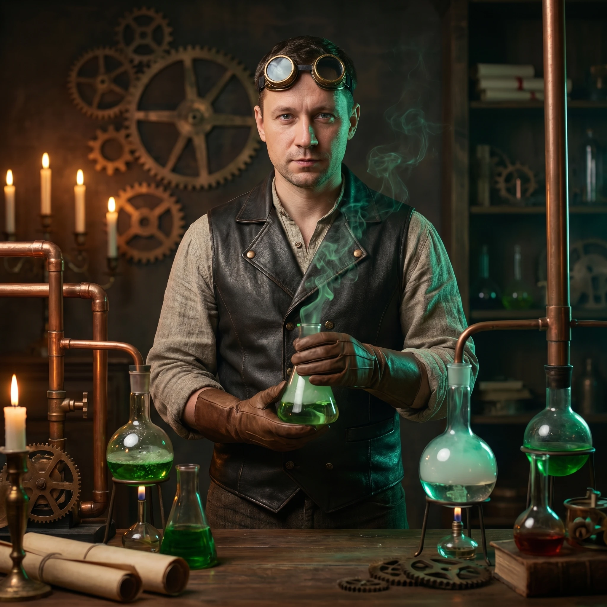 Алхимик Медного города — Nano Banana Pro промт