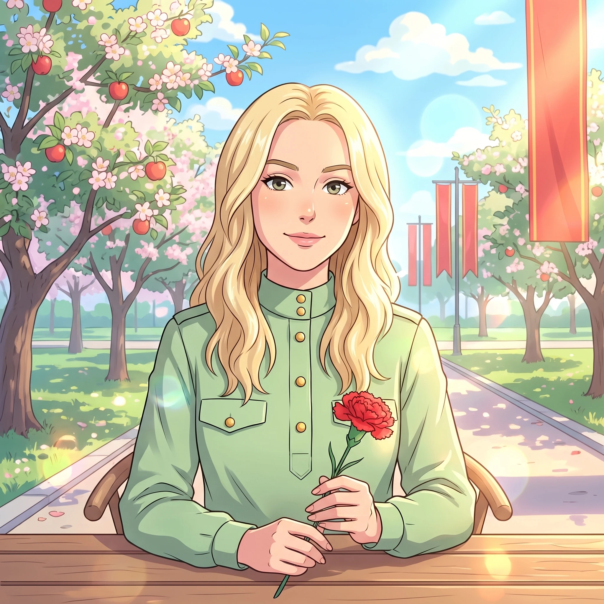 Аниме-арт: Весна Надежды — Nano Banana Pro промт
