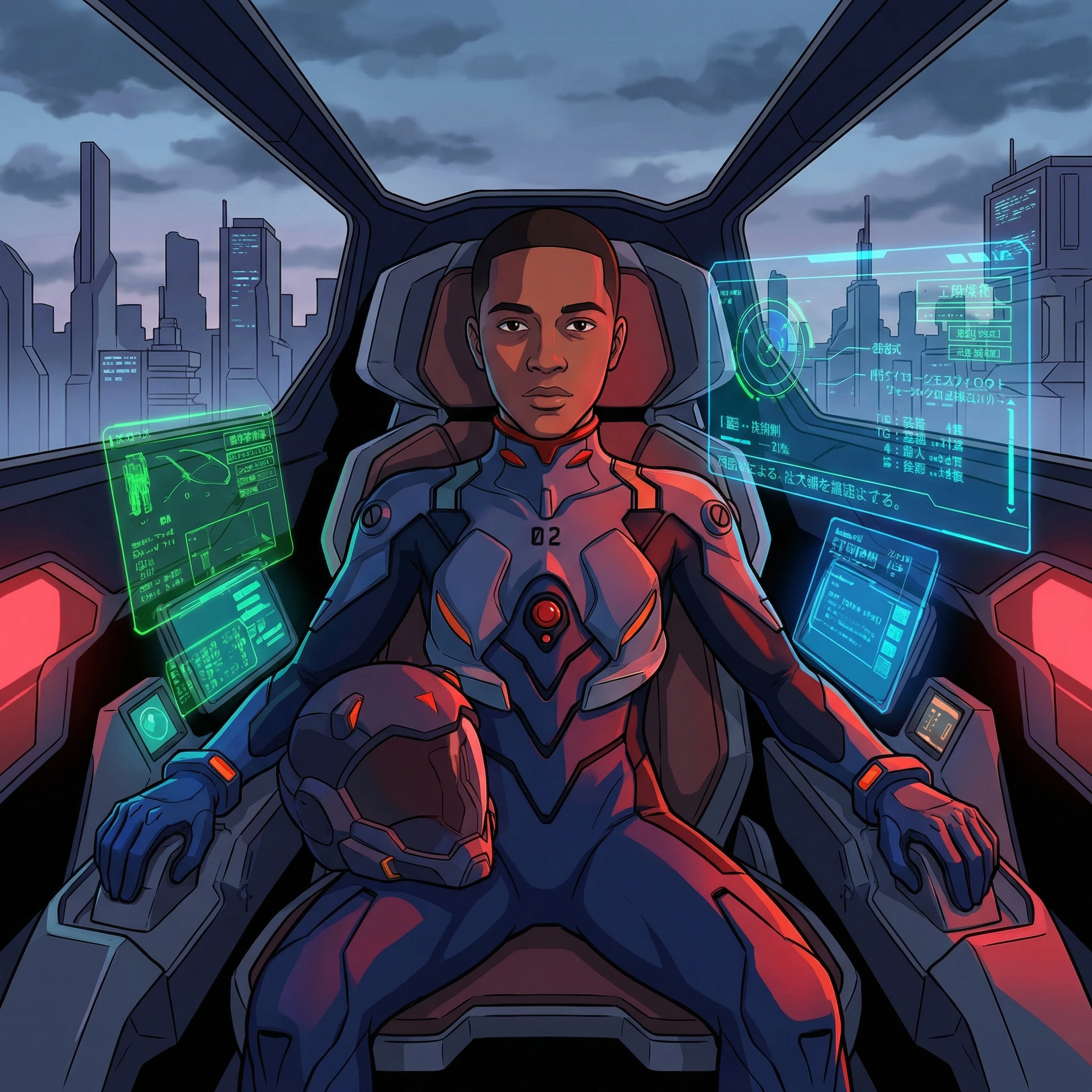 Аниме-пилот Евангелиона — Nano Banana Pro промт