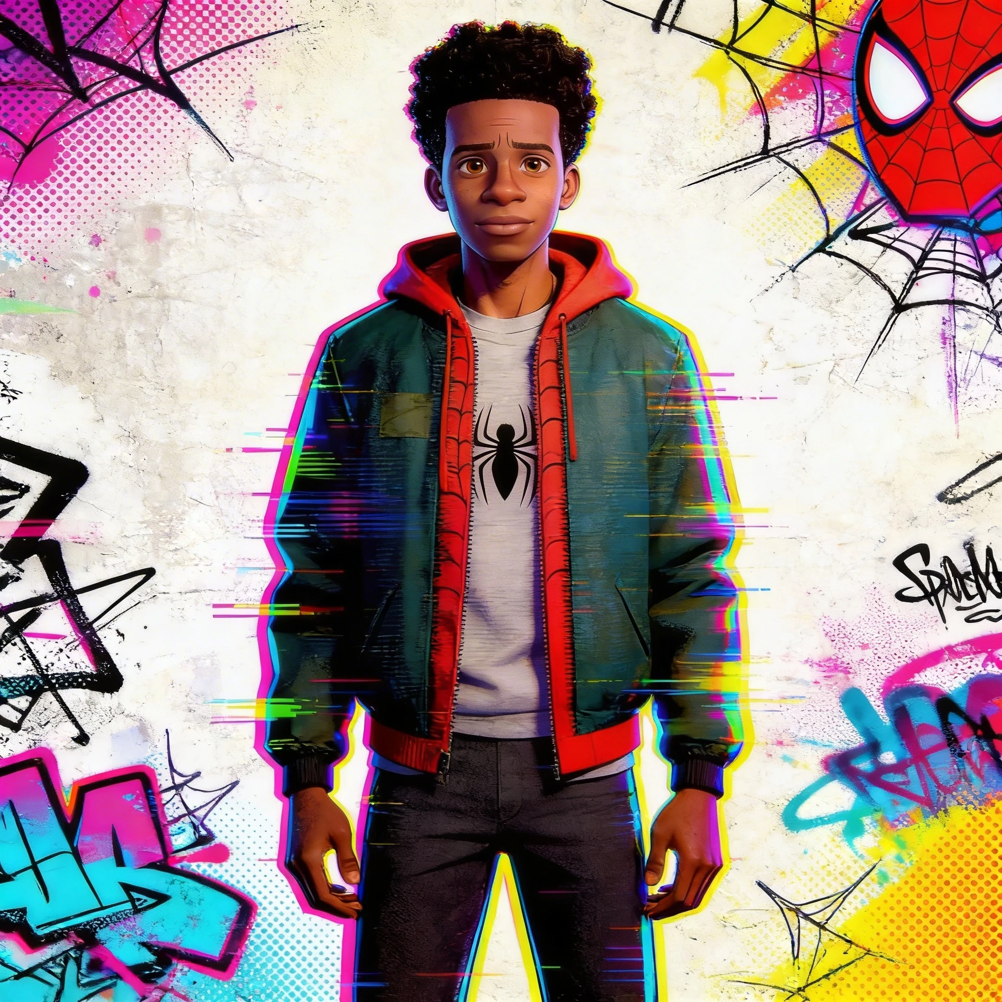 Анимированный персонаж в стиле «Паутина Вселенной» — Seedream 4.5 промт