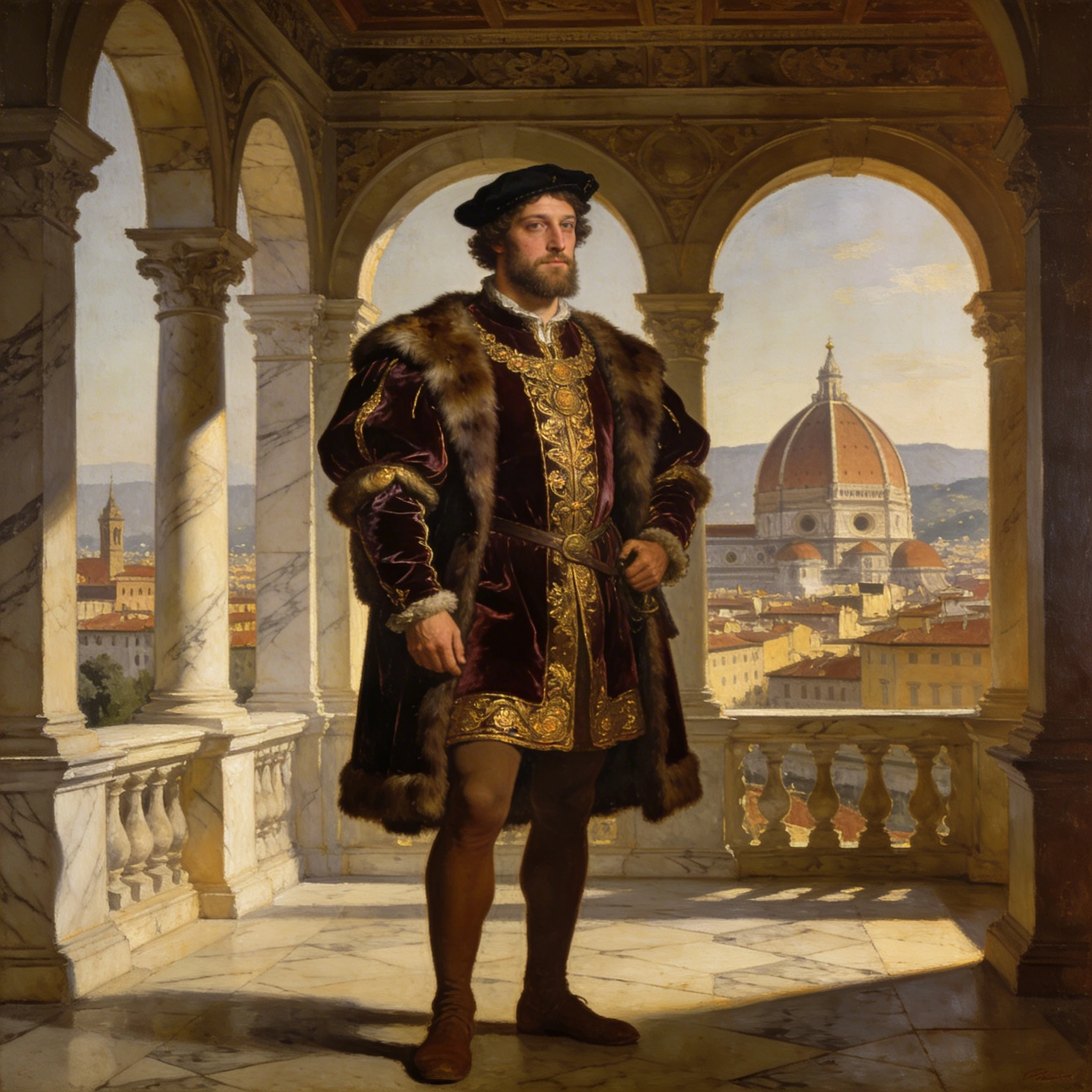 Аристократ эпохи Возрождения — Seedream 4.5 промт