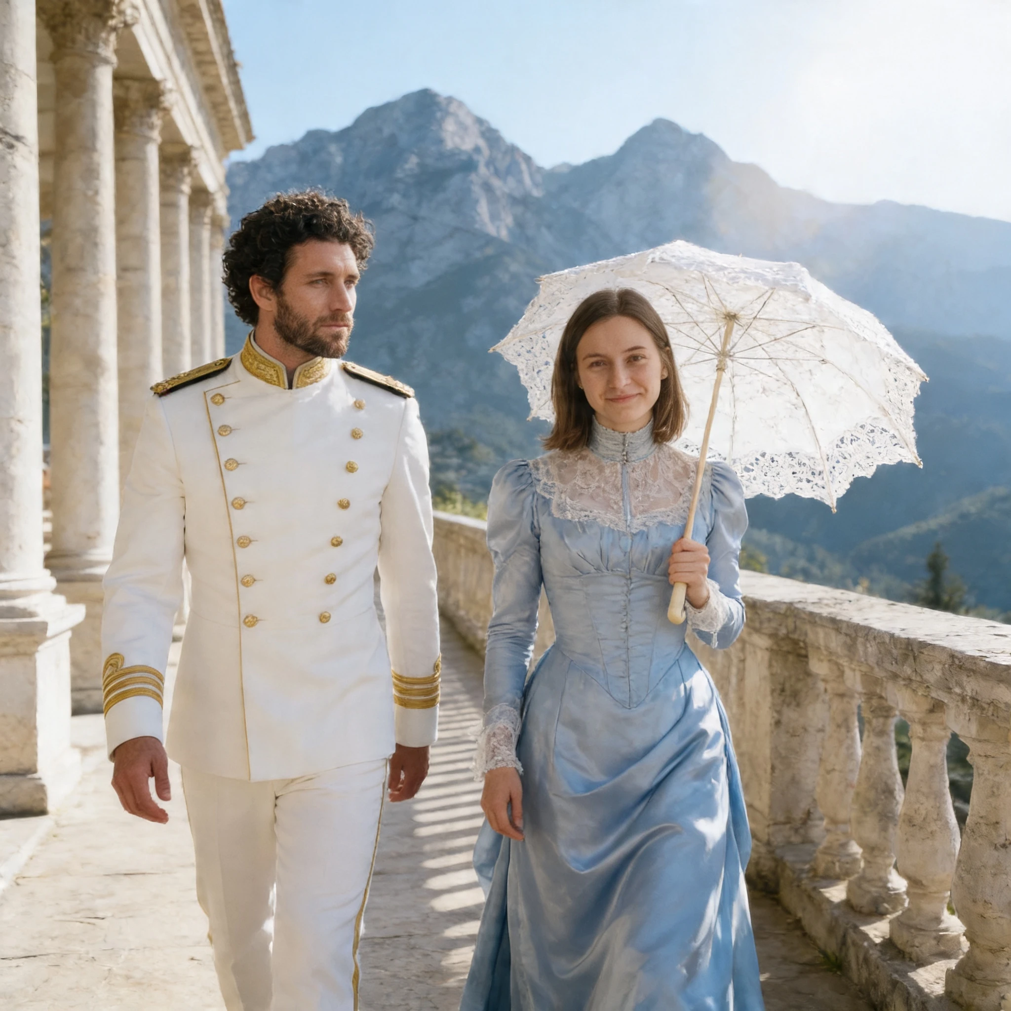 Аристократы на русском курорте XIX века — Seedream 4.5 промт