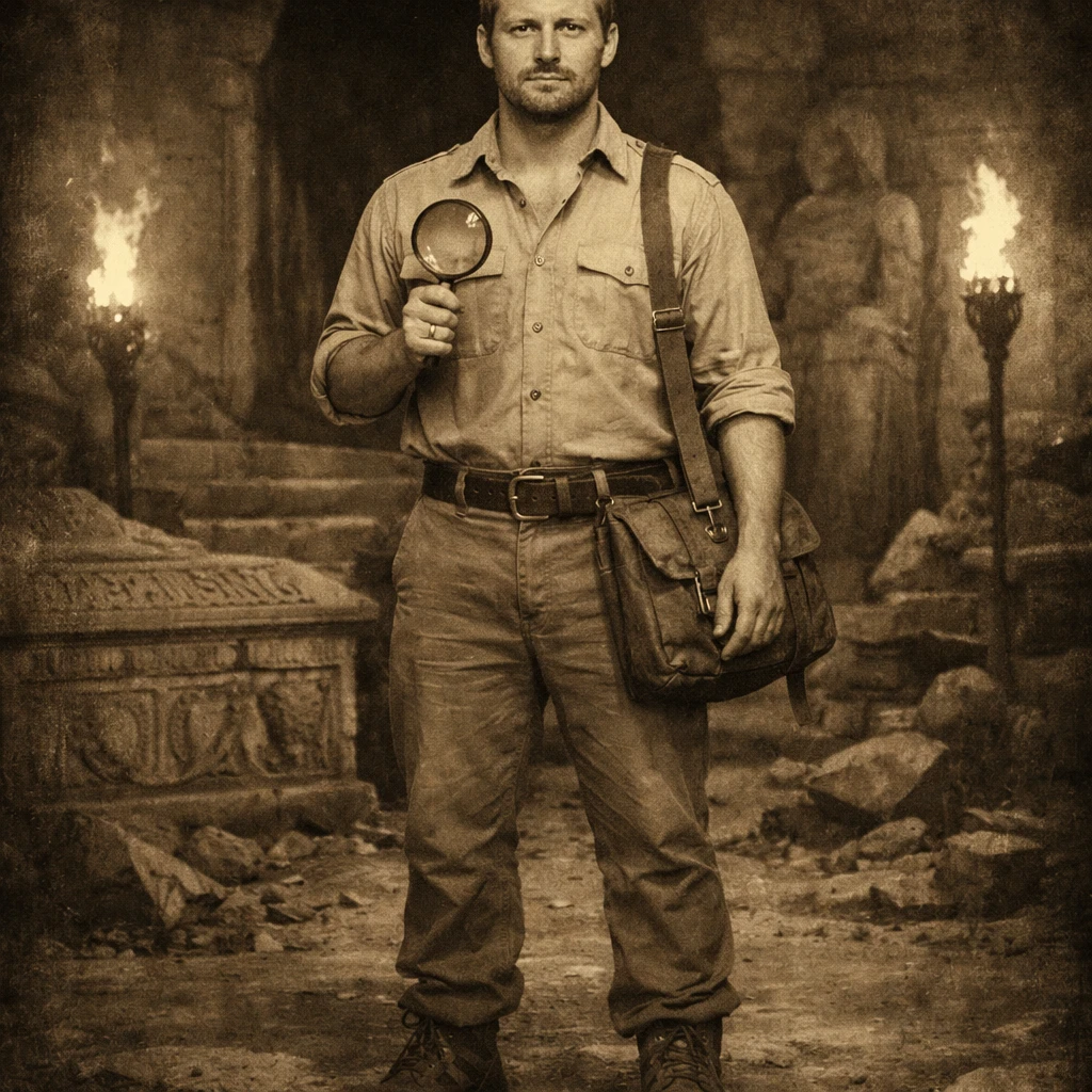 Археолог в стиле 1920-х годов — GPT Image 1.5 промт