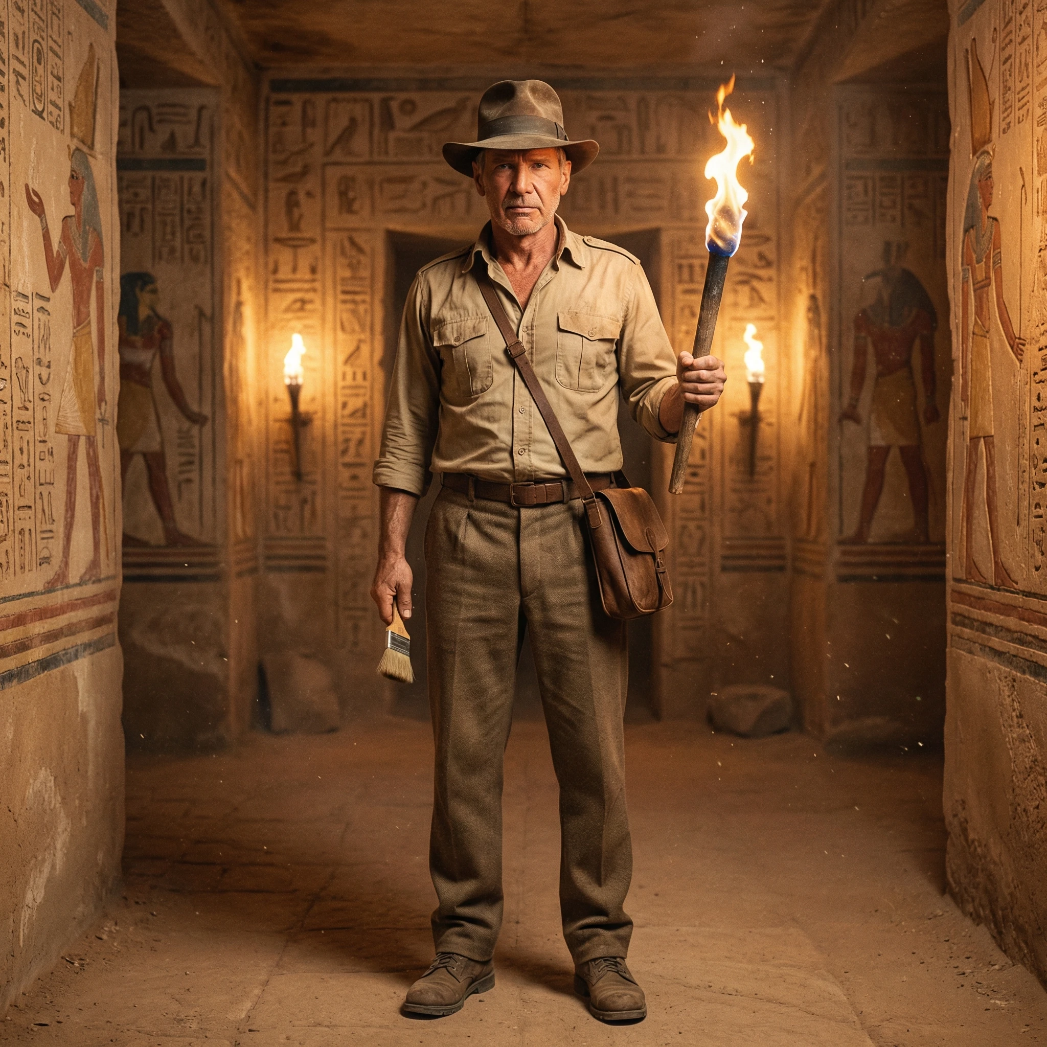 Археолог в стиле Индианы Джонса — Nano Banana Pro промт