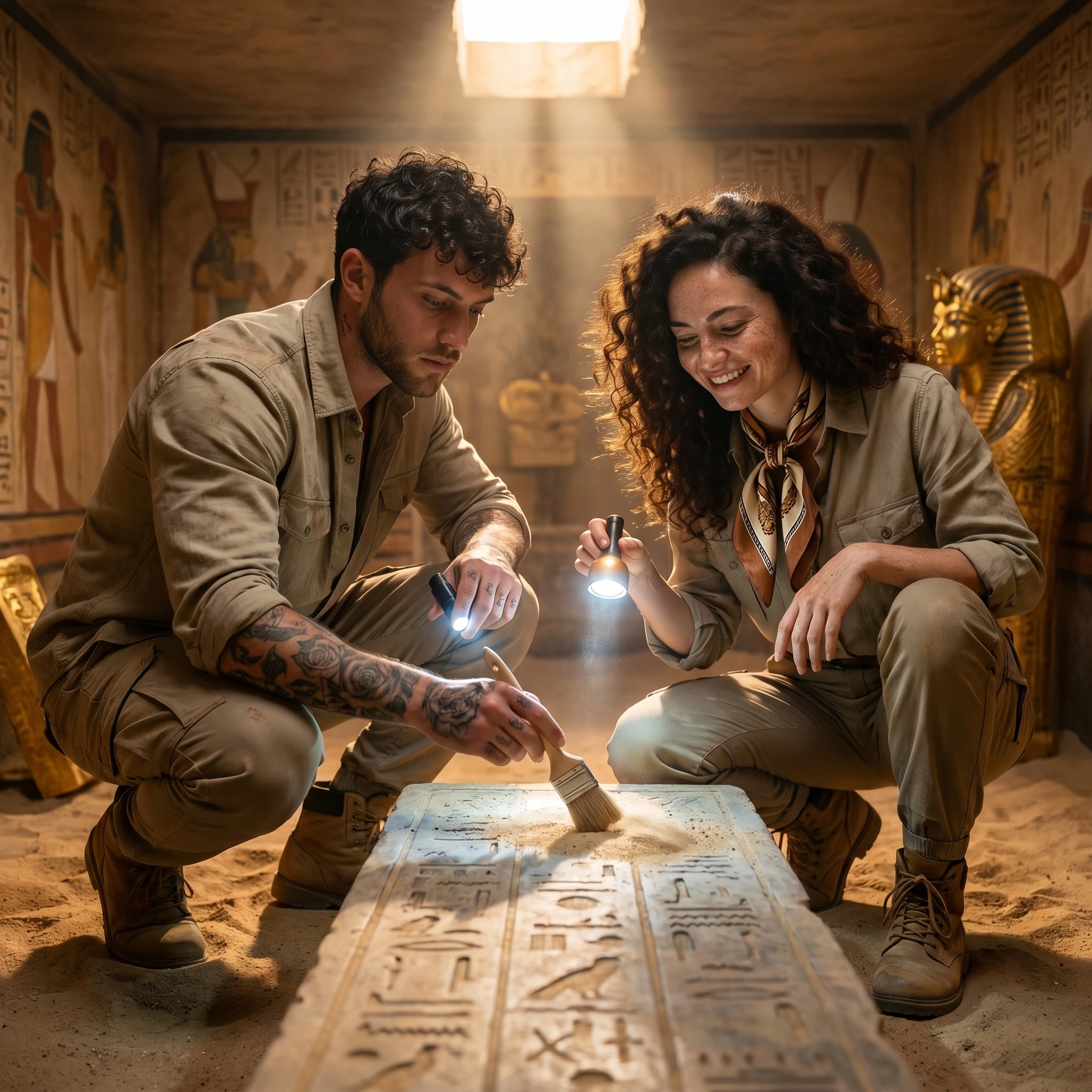 Археологи: Тайны Древнего Египта — Nano Banana Pro промт