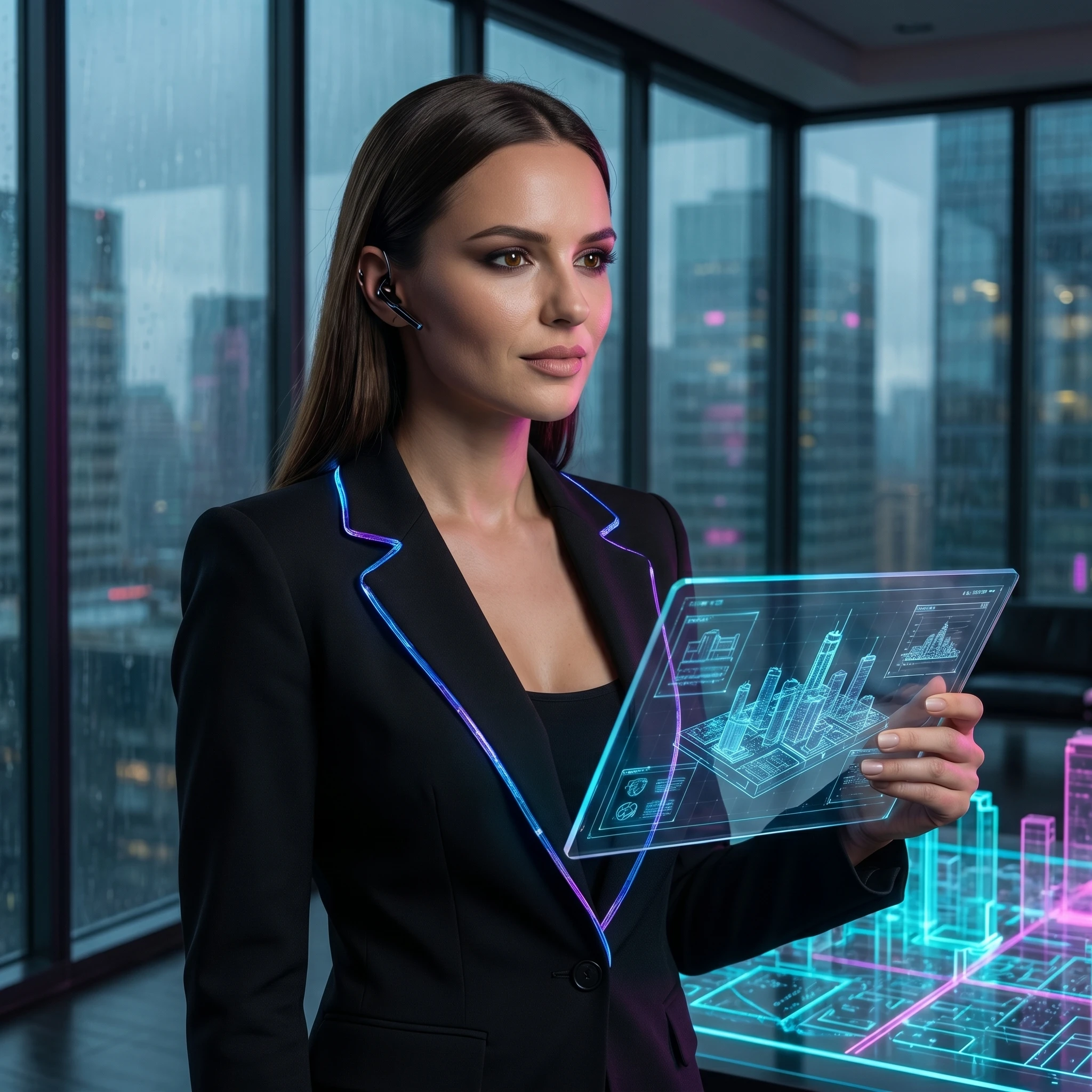 Архитектор неоновых городов — Nano Banana Pro промт