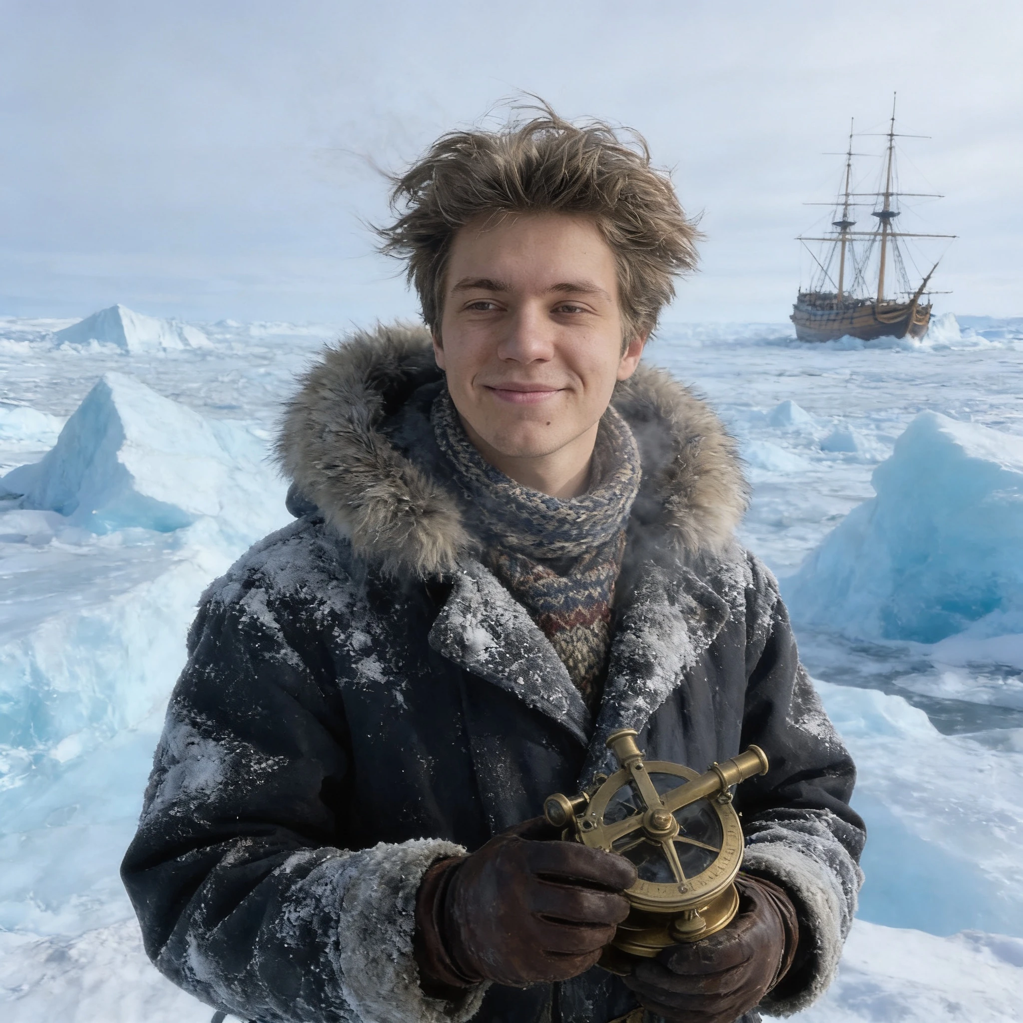 Арктический исследователь 19 века — Seedream 4.5 промт