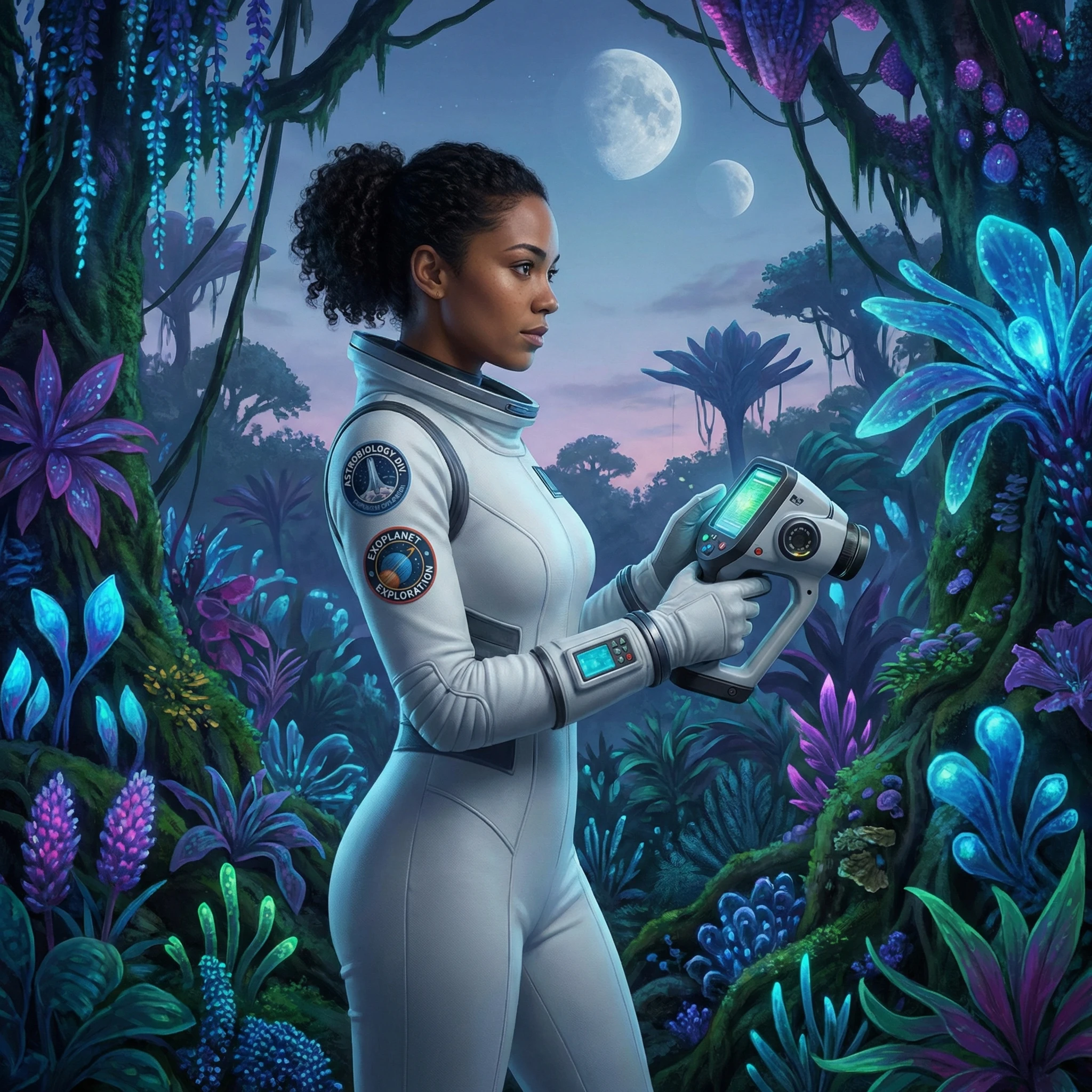 Астробиолог на экзопланете — Nano Banana Pro промт