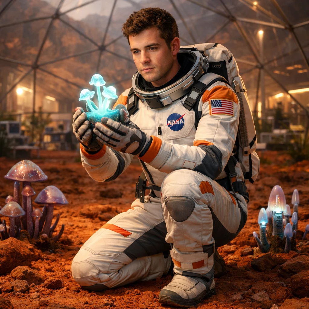 Астробиолог на Красной планете — GPT Image 1.5 промт