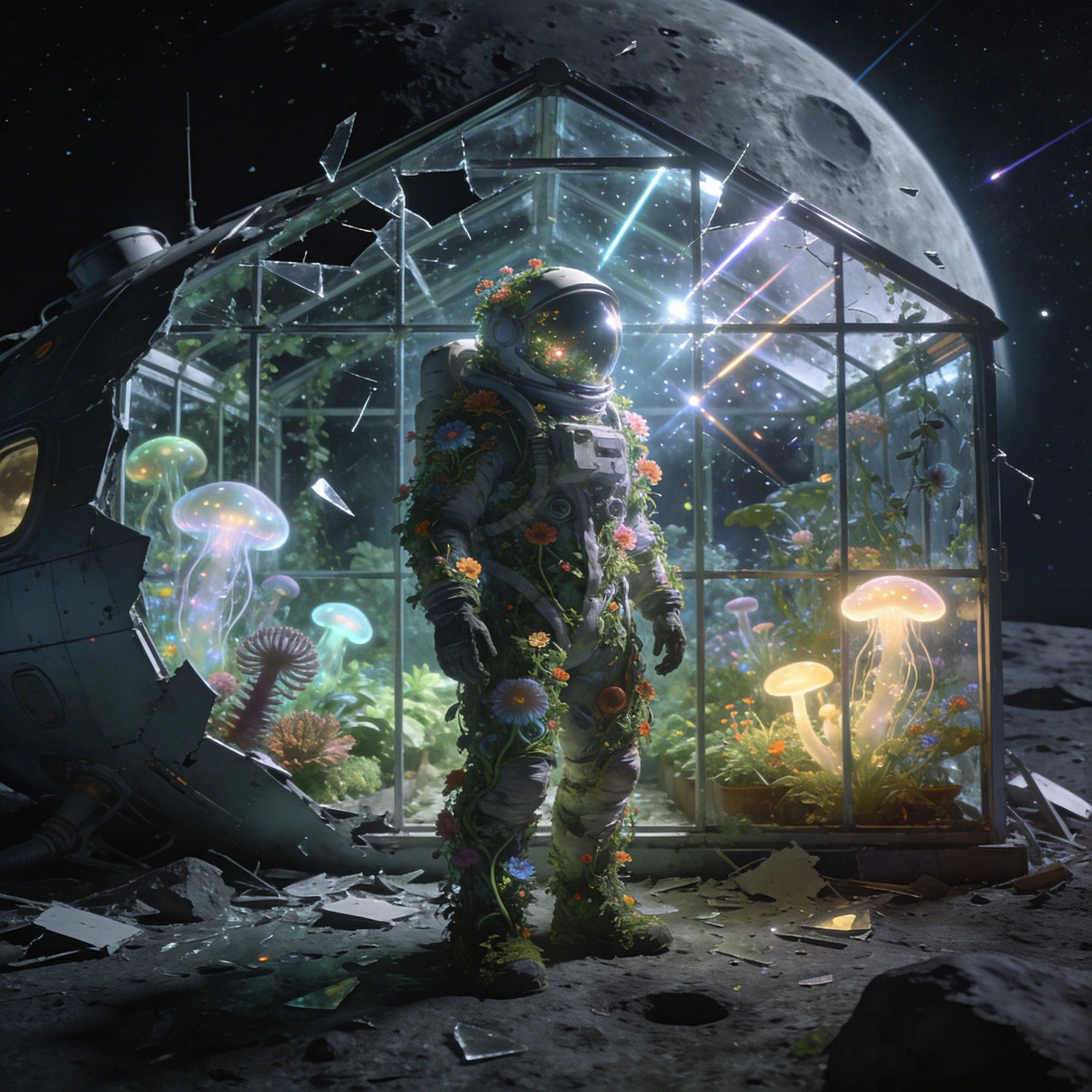 Астронавт-растение (Xenobotanist) — Seedream 4.5 промт