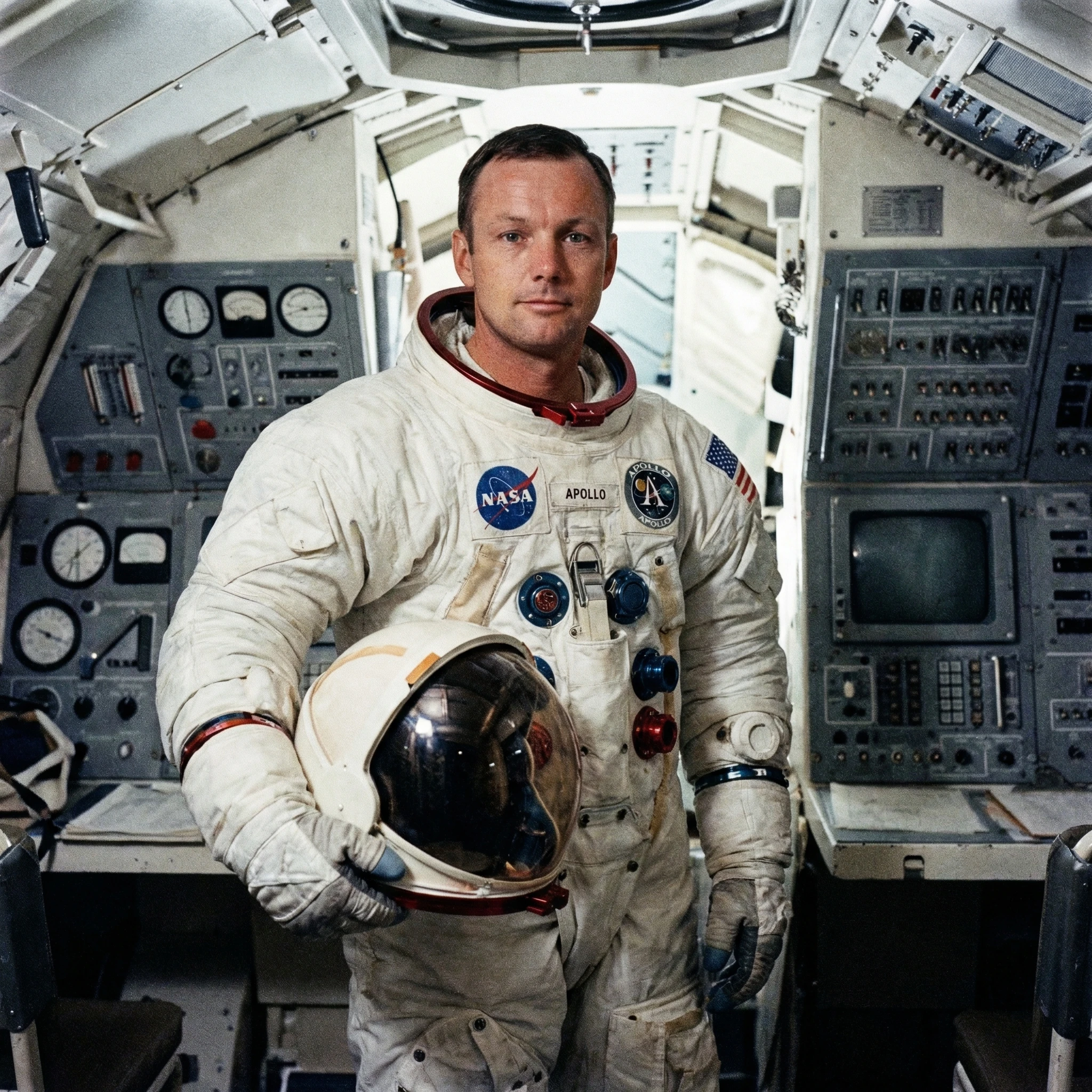 Астронавт в стиле NASA 1960-х — Nano Banana Pro промт