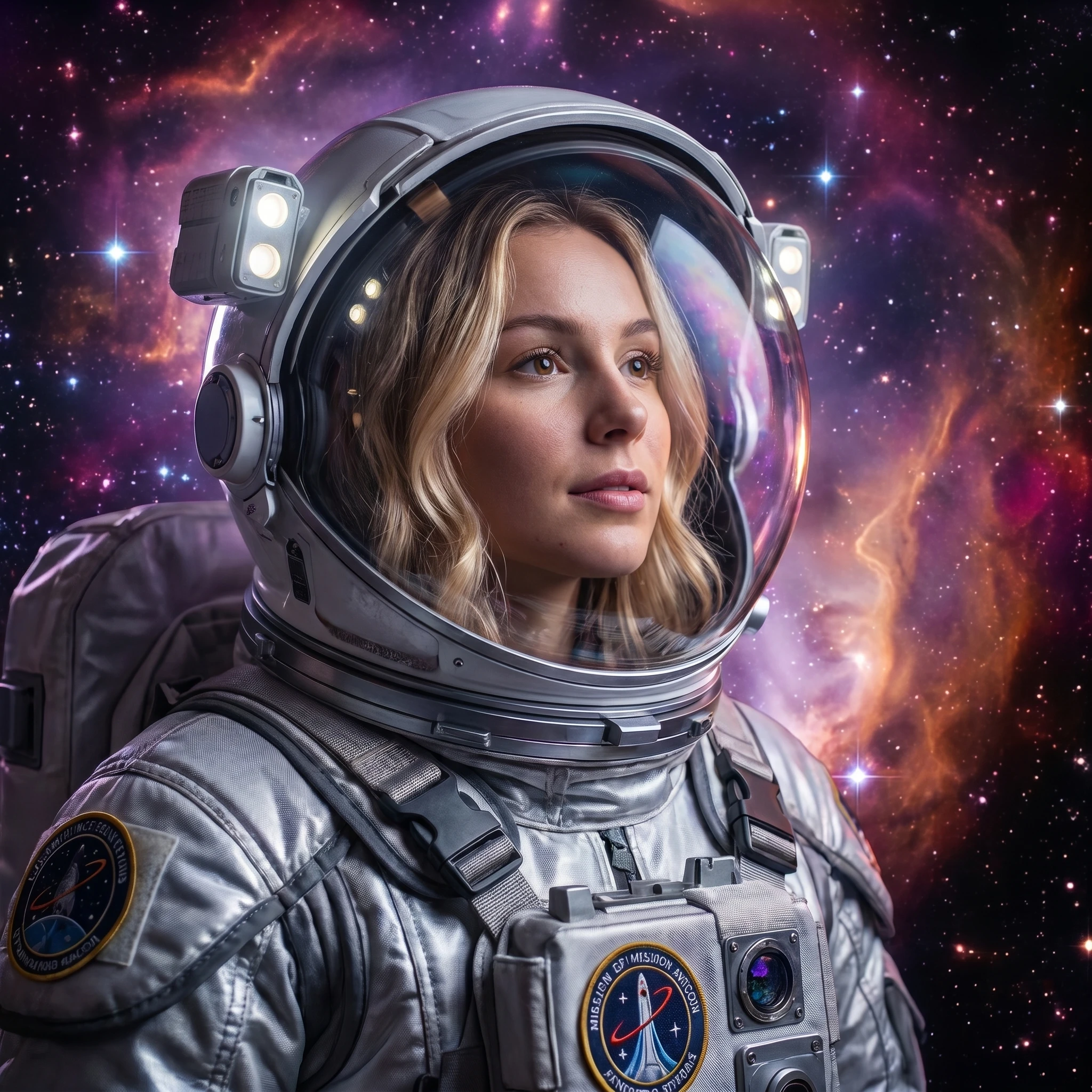 Астронавт в туманности Ориона — Nano Banana Pro промт