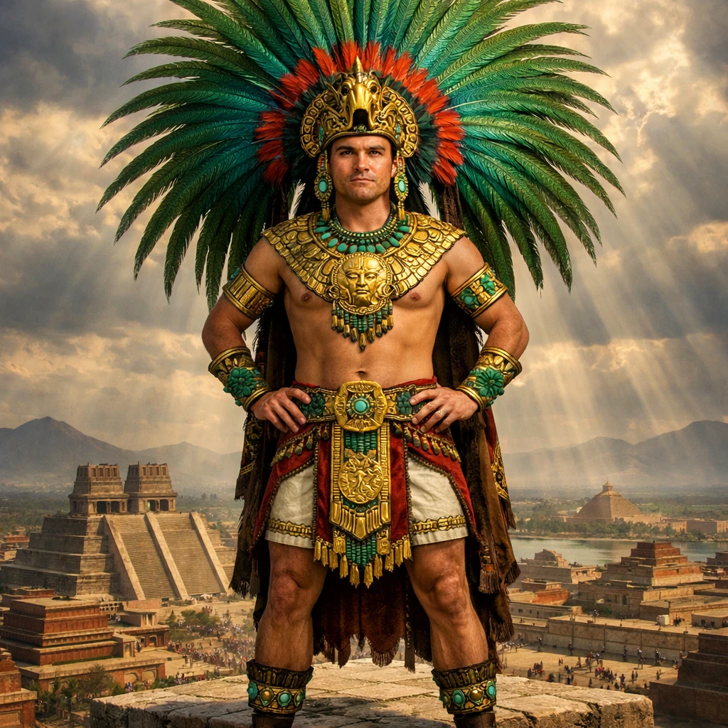 Ацтекский император — GPT Image 1.5 промт