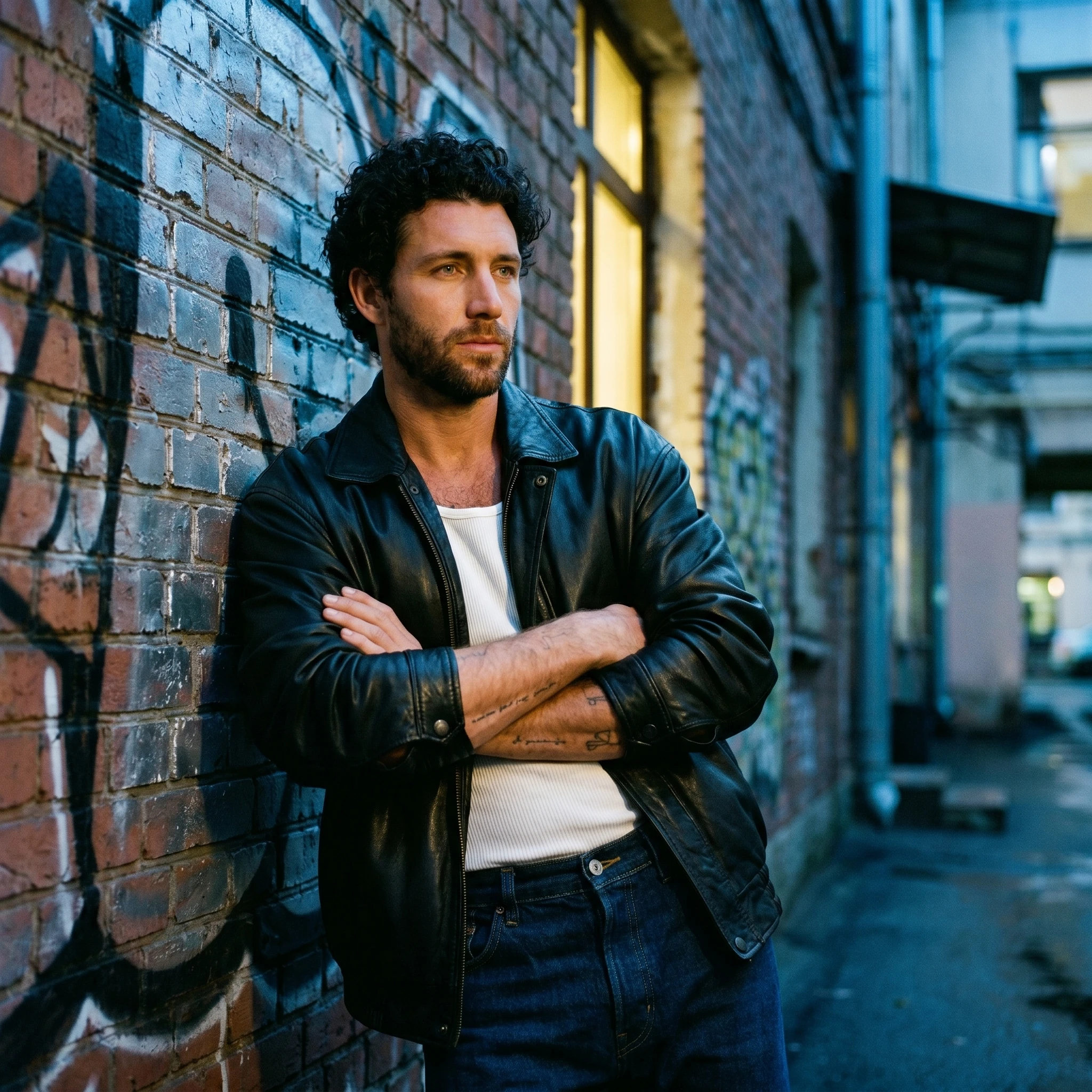 Авангардная кожа и деним — Nano Banana Pro промт