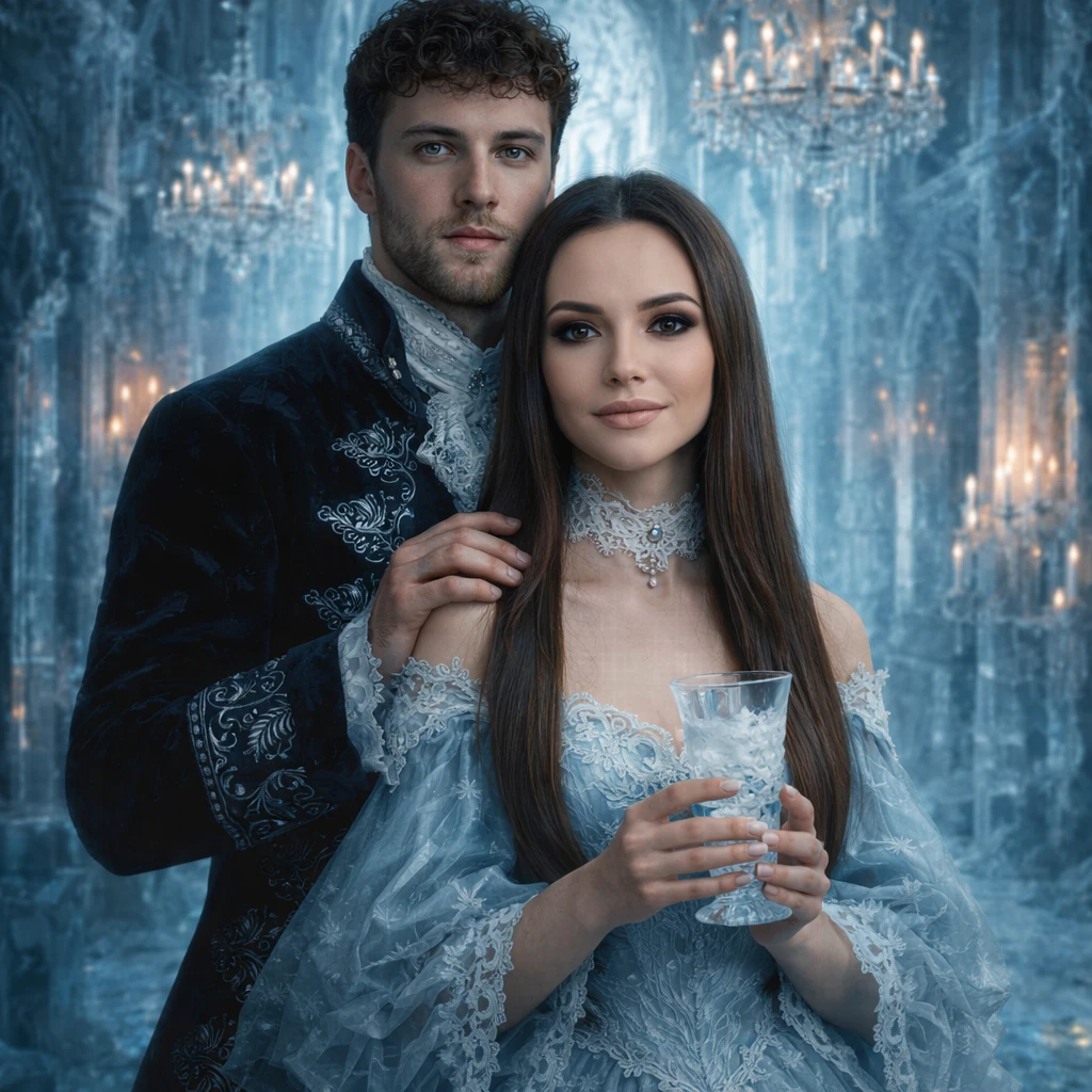 Барочный сюрреализм: Дуэт во льду — GPT Image 1.5 промт