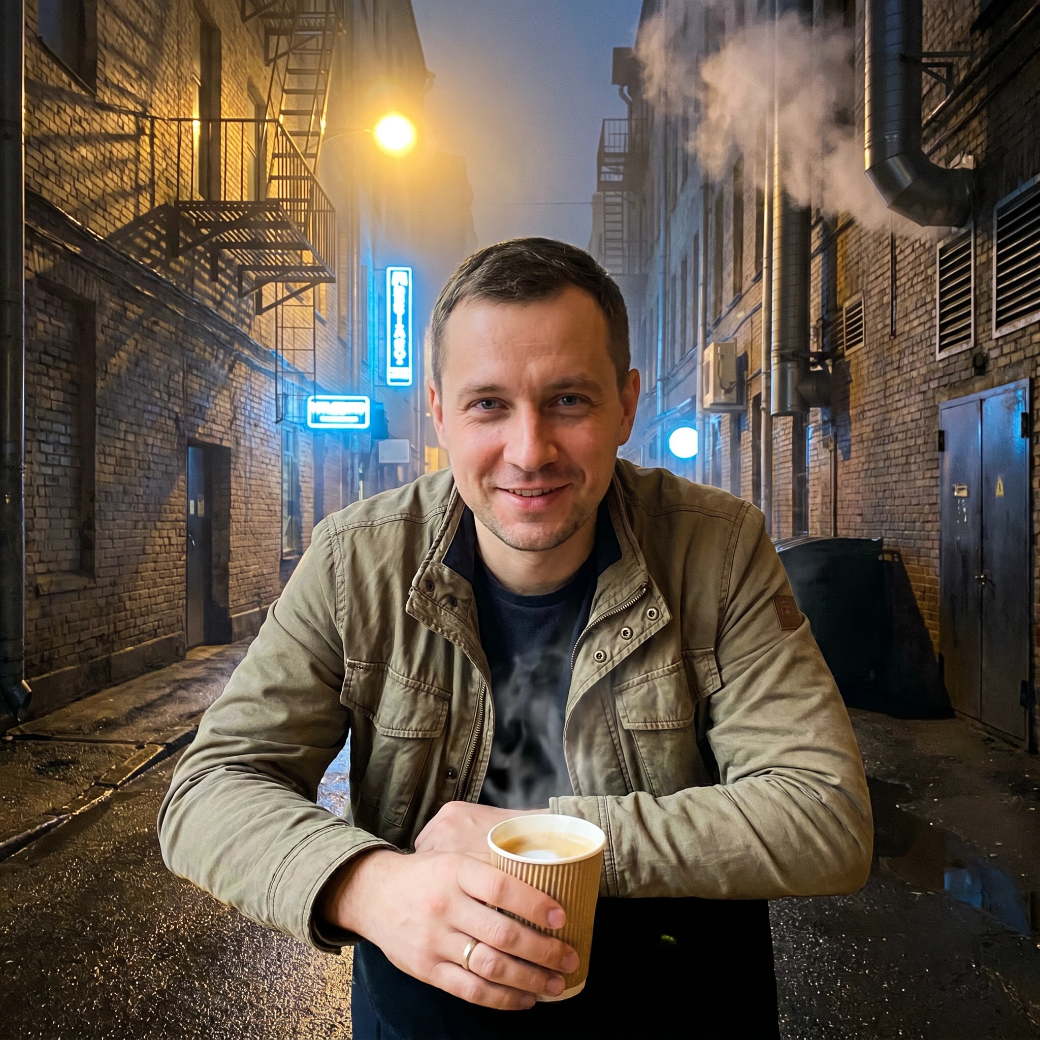 Бессонница в туманном городе — Nano Banana Pro промт