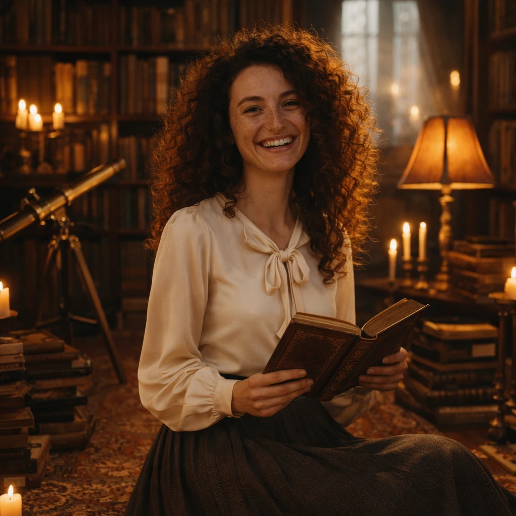 Блогер: Эстетика старых книг — GPT Image 1.5 промт