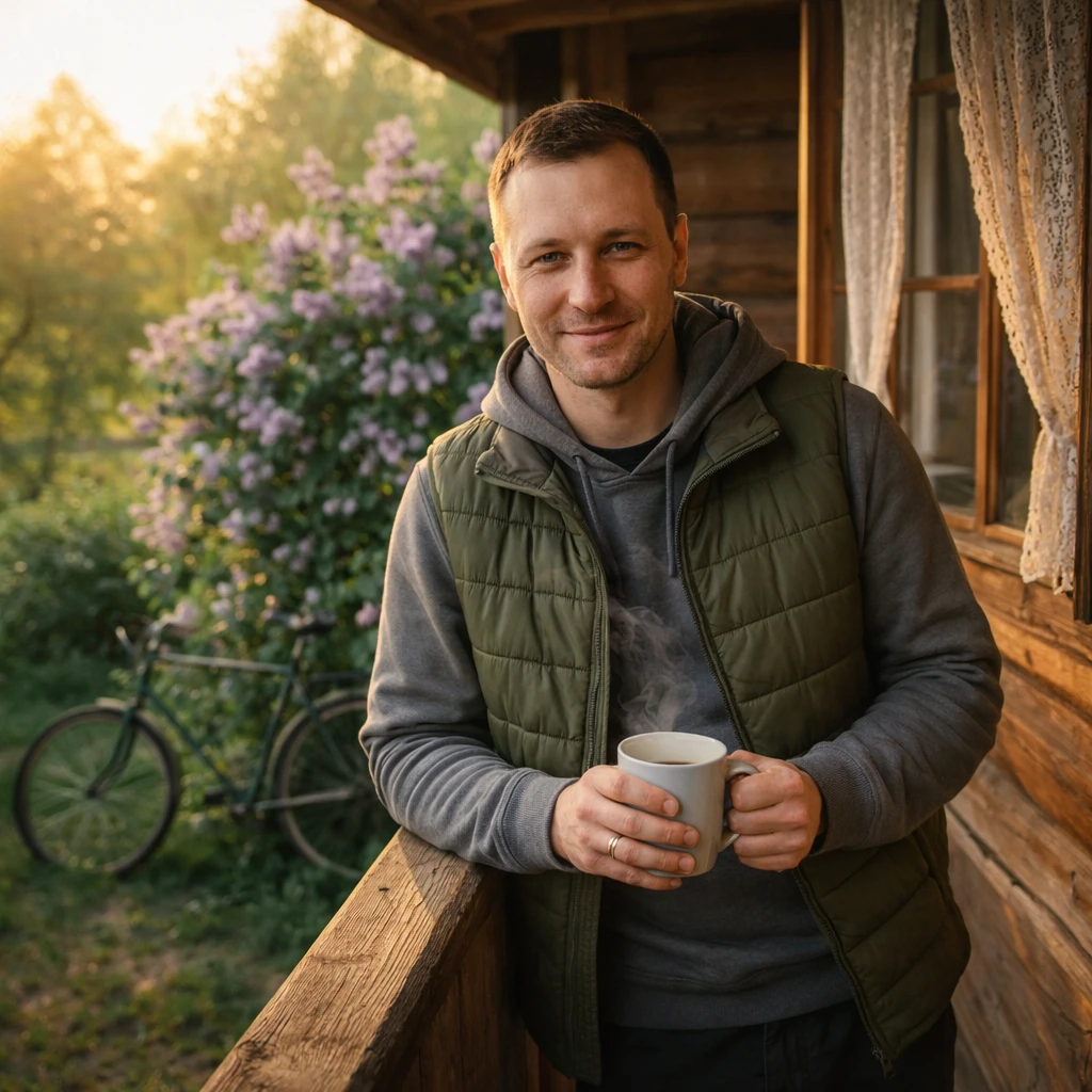 Блогер на дачном отдыхе — GPT Image 1.5 промт