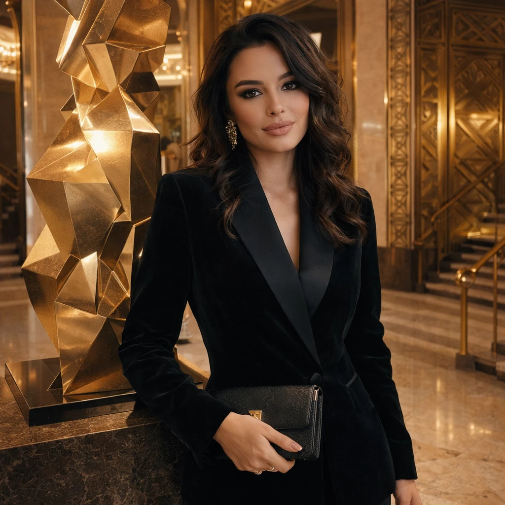 Блогер: Вечер в Музее Арт-Деко — GPT Image 1.5 промт