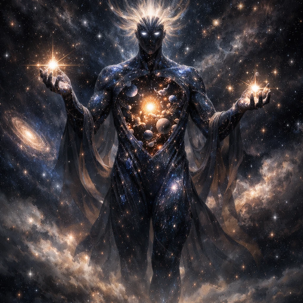 Бог Созвездий в пустоте — GPT Image 1.5 промт