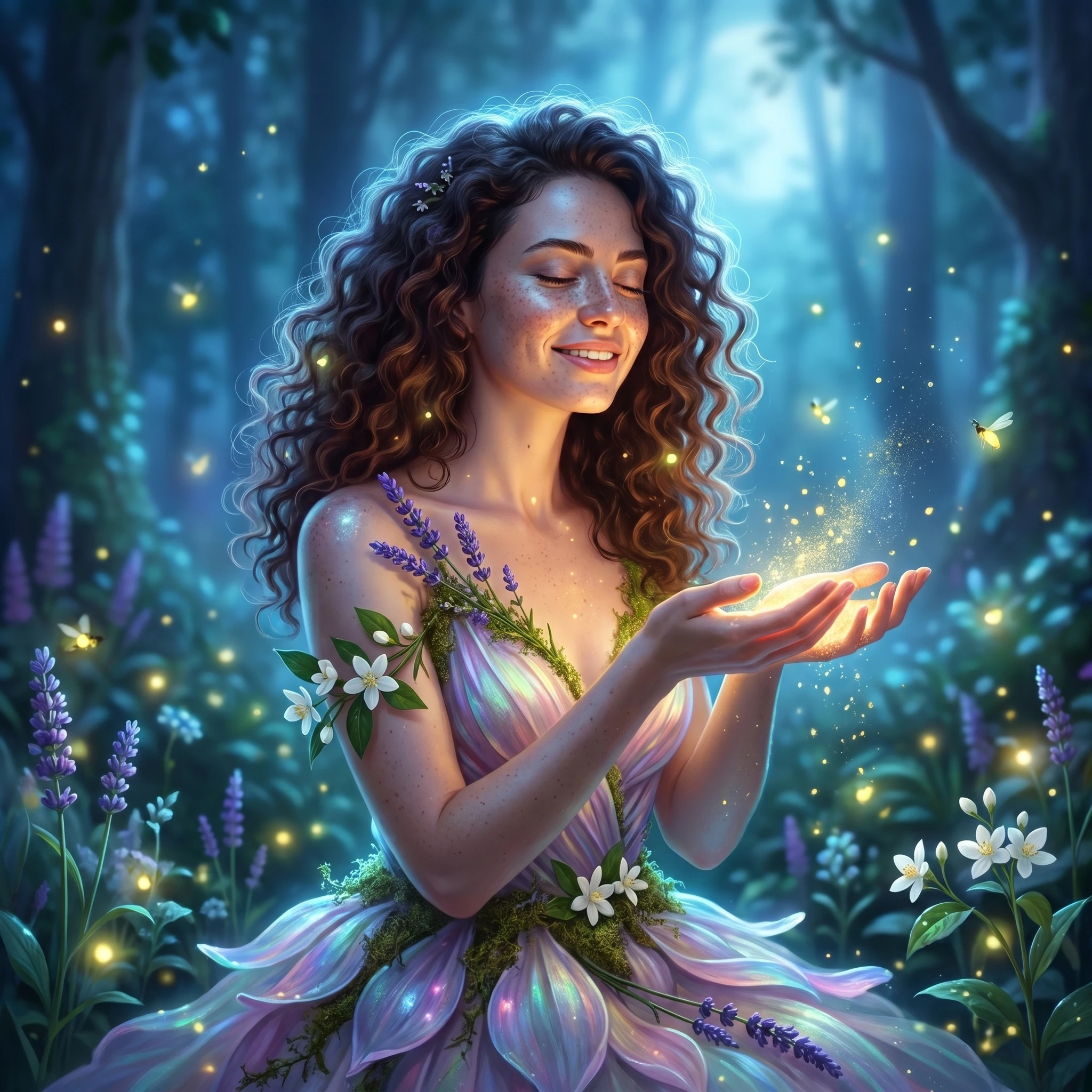 Богиня Цветочных Грёз — Nano Banana Pro промт