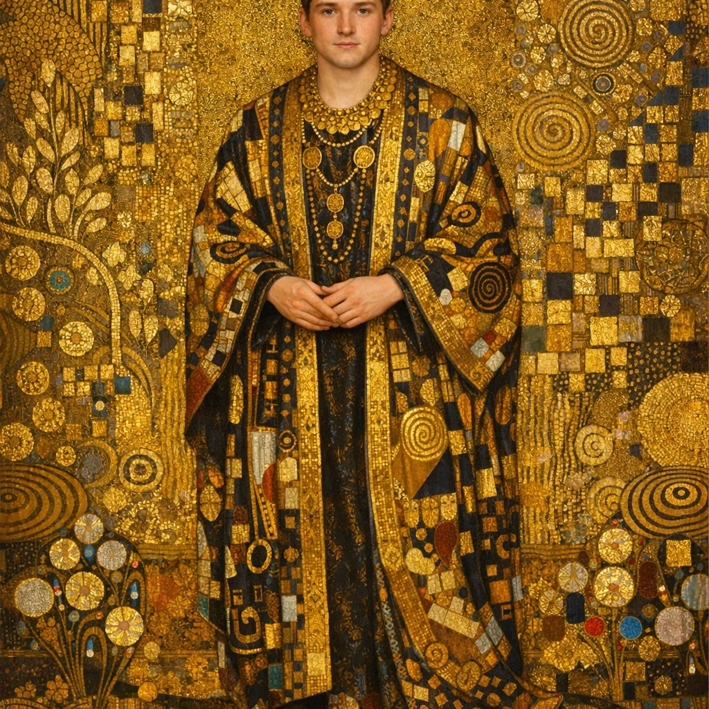 Богиня в стиле картин Густава Климта — GPT Image 1.5 промт