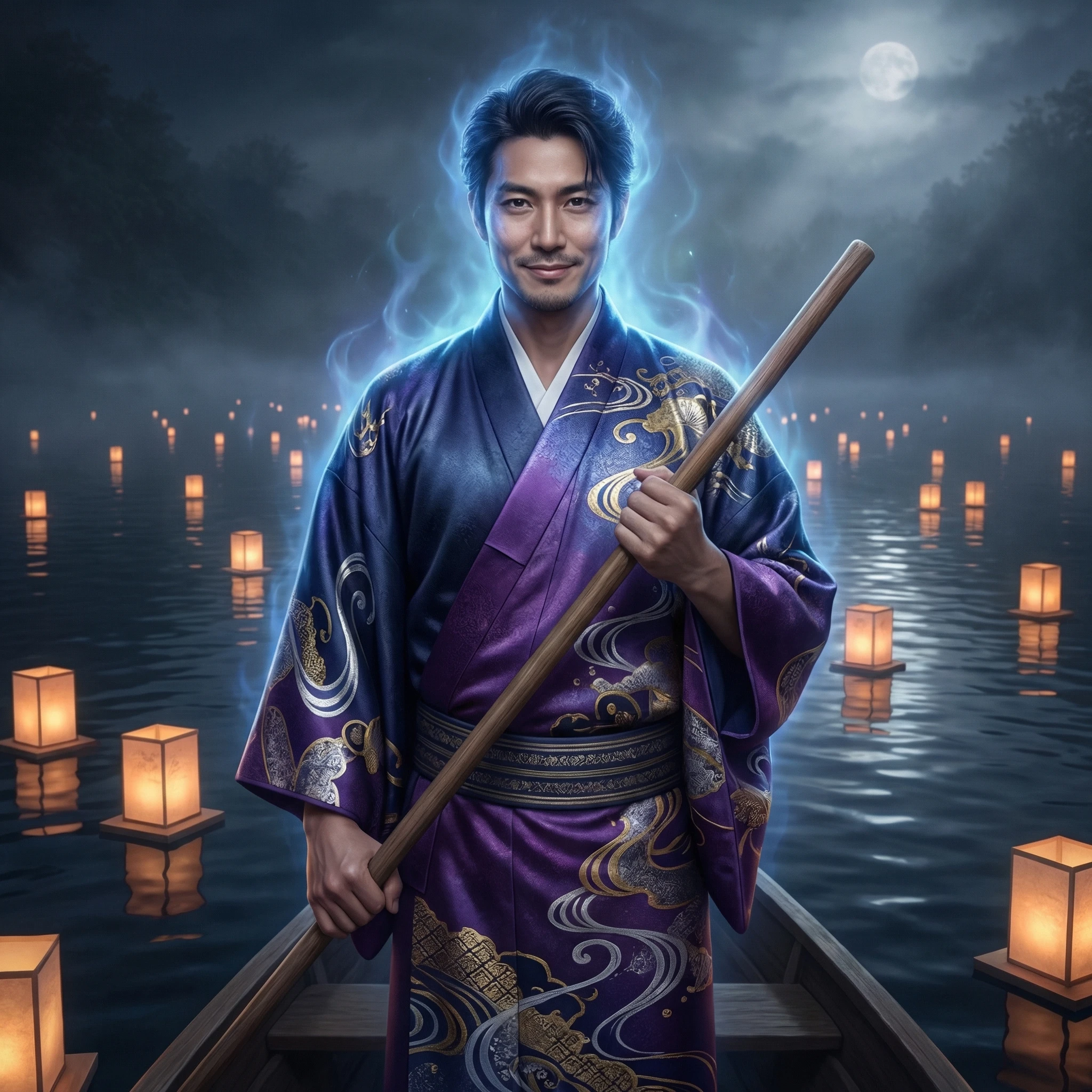 Божество фестиваля Обон — Nano Banana Pro промт