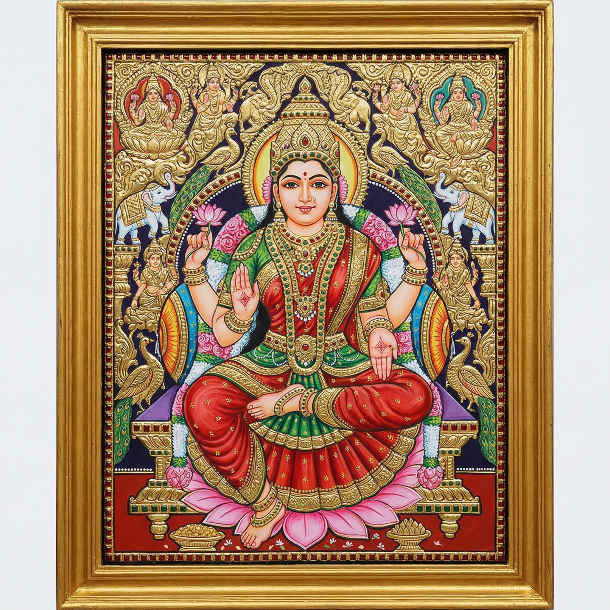 Божество в стиле Традиционной Индийской Живописи — Nano Banana Pro промт