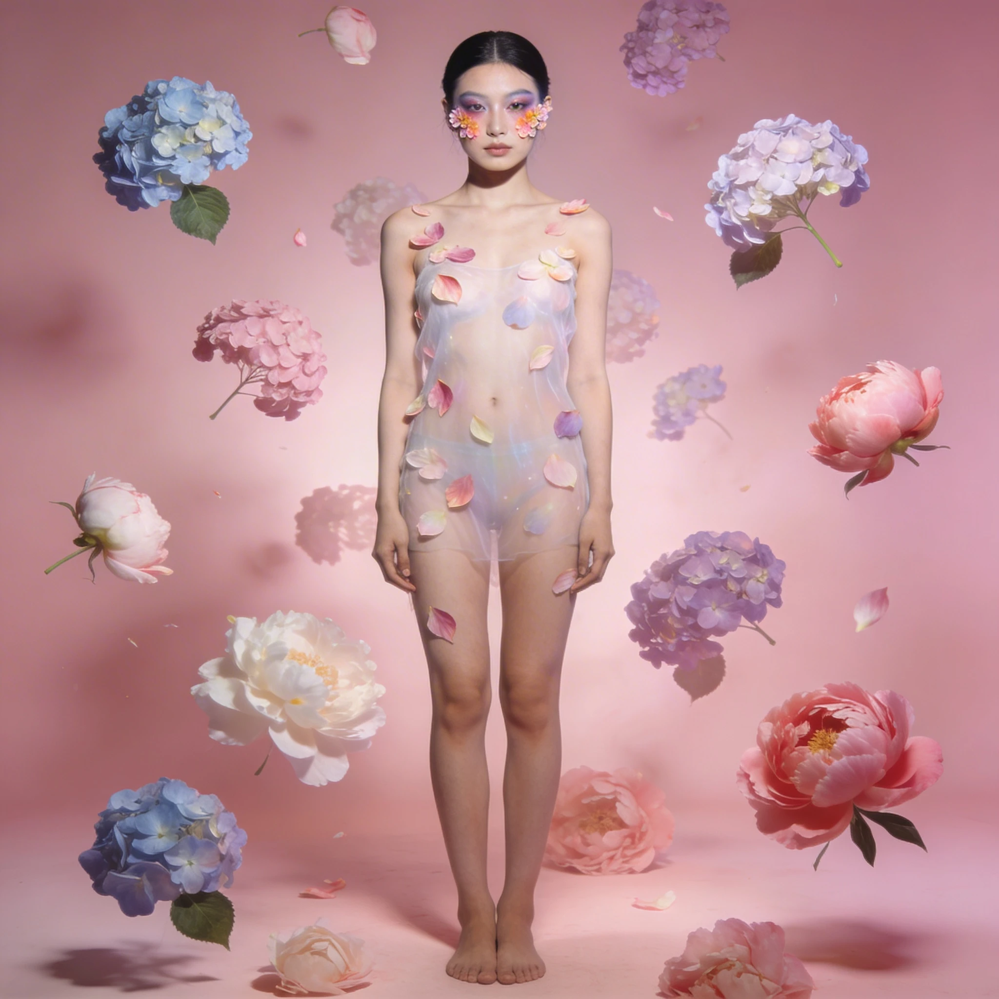 Бьюти-образ «Цветочное облако» — Seedream 4.5 промт