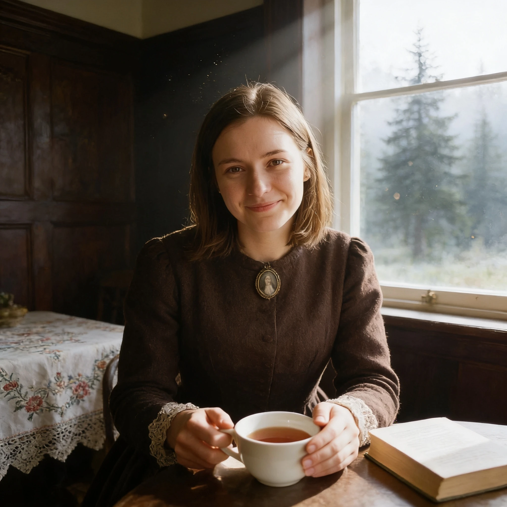 Чаепитие в старинной усадьбе — Seedream 4.5 промт