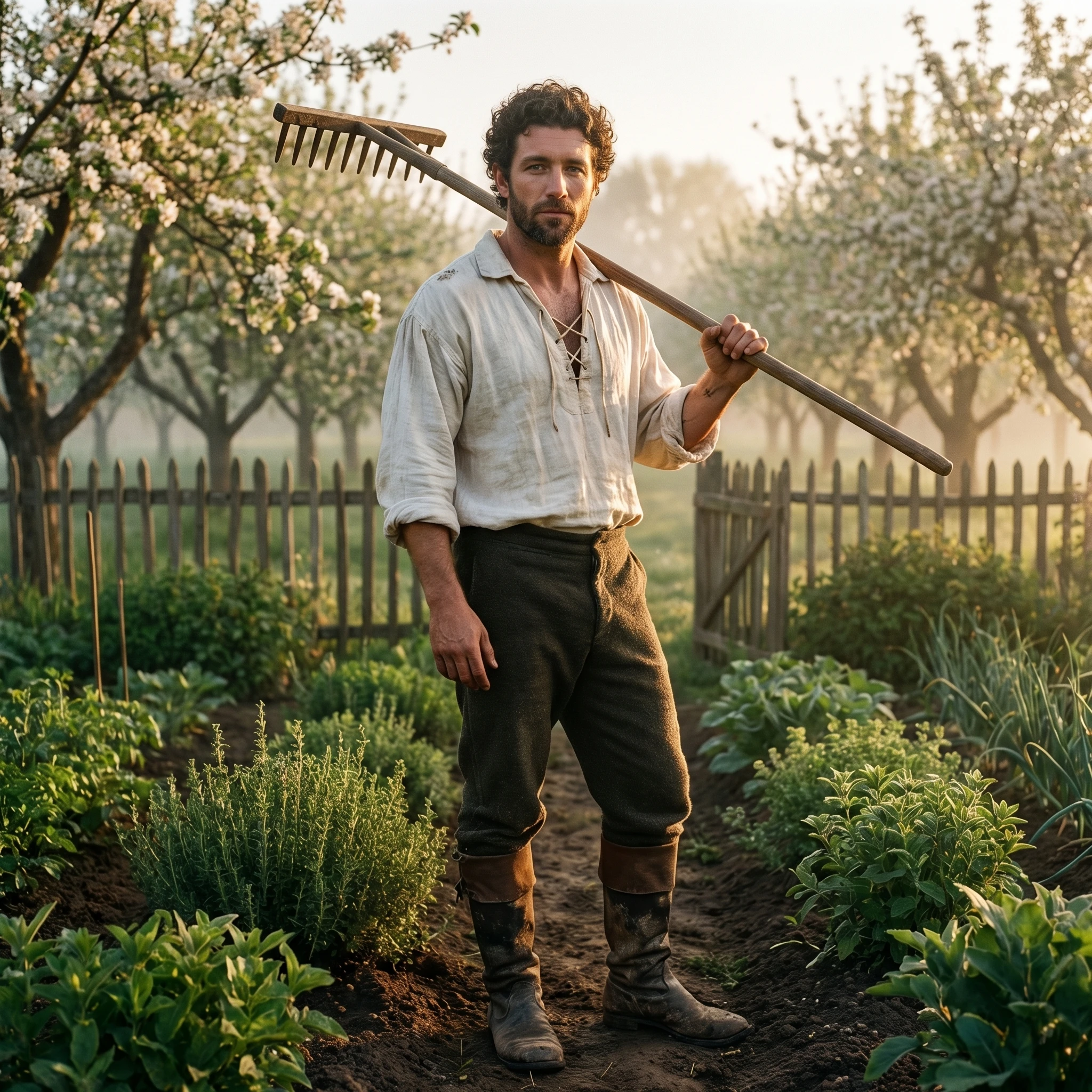 Дачник эпохи Возрождения — Nano Banana Pro промт