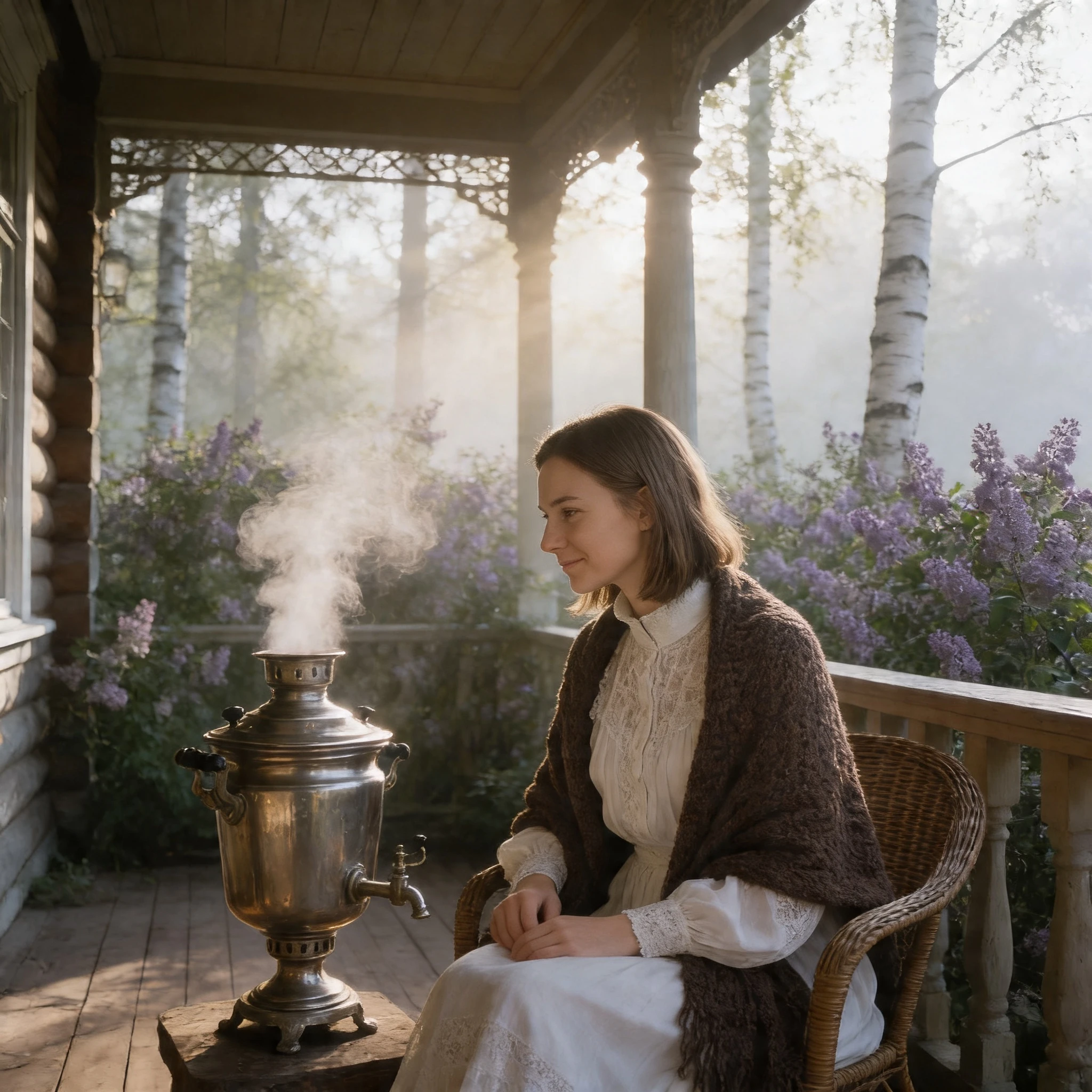 Дачница Серебряного века — Seedream 4.5 промт