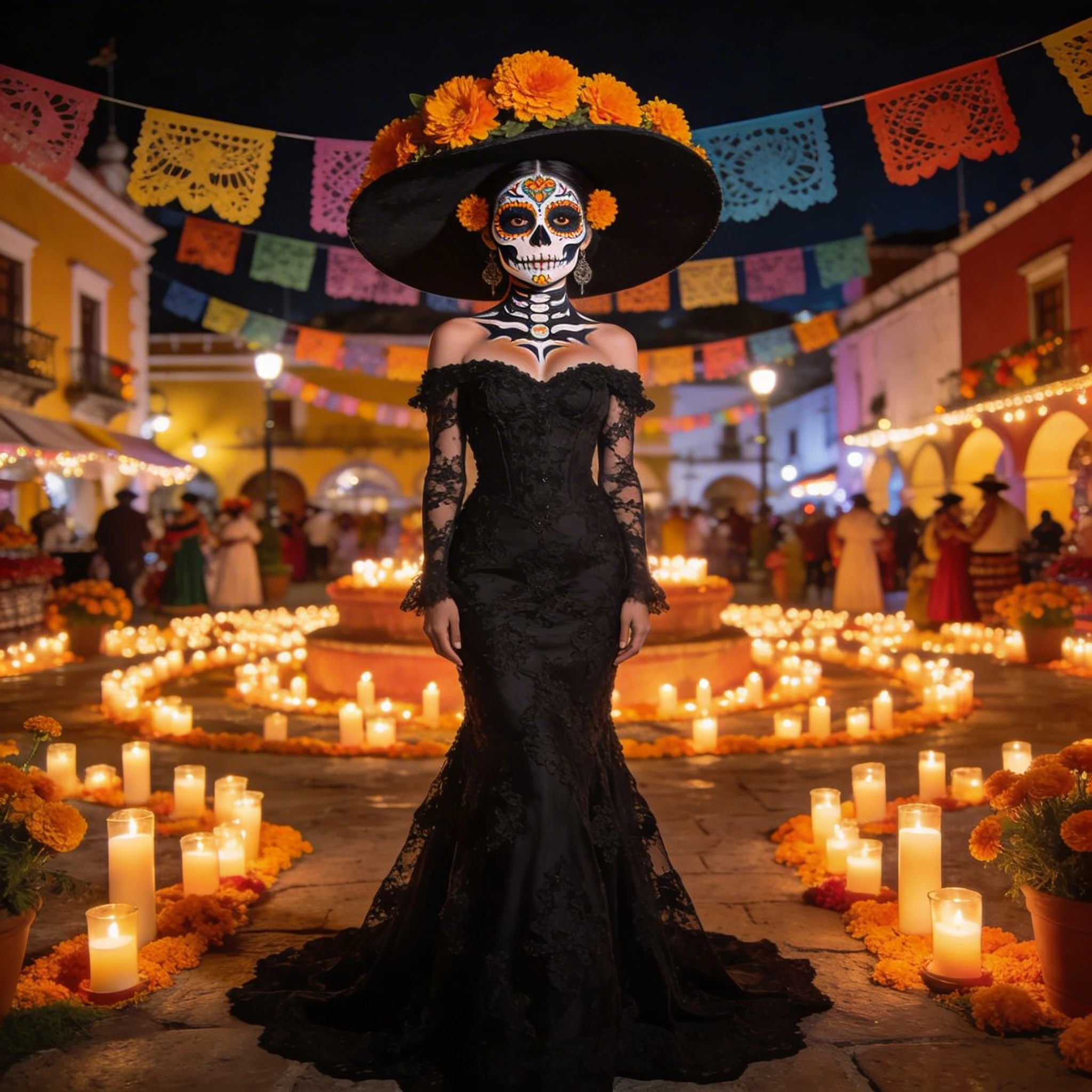 День мертвых: Катрина — Seedream 4.5 промт