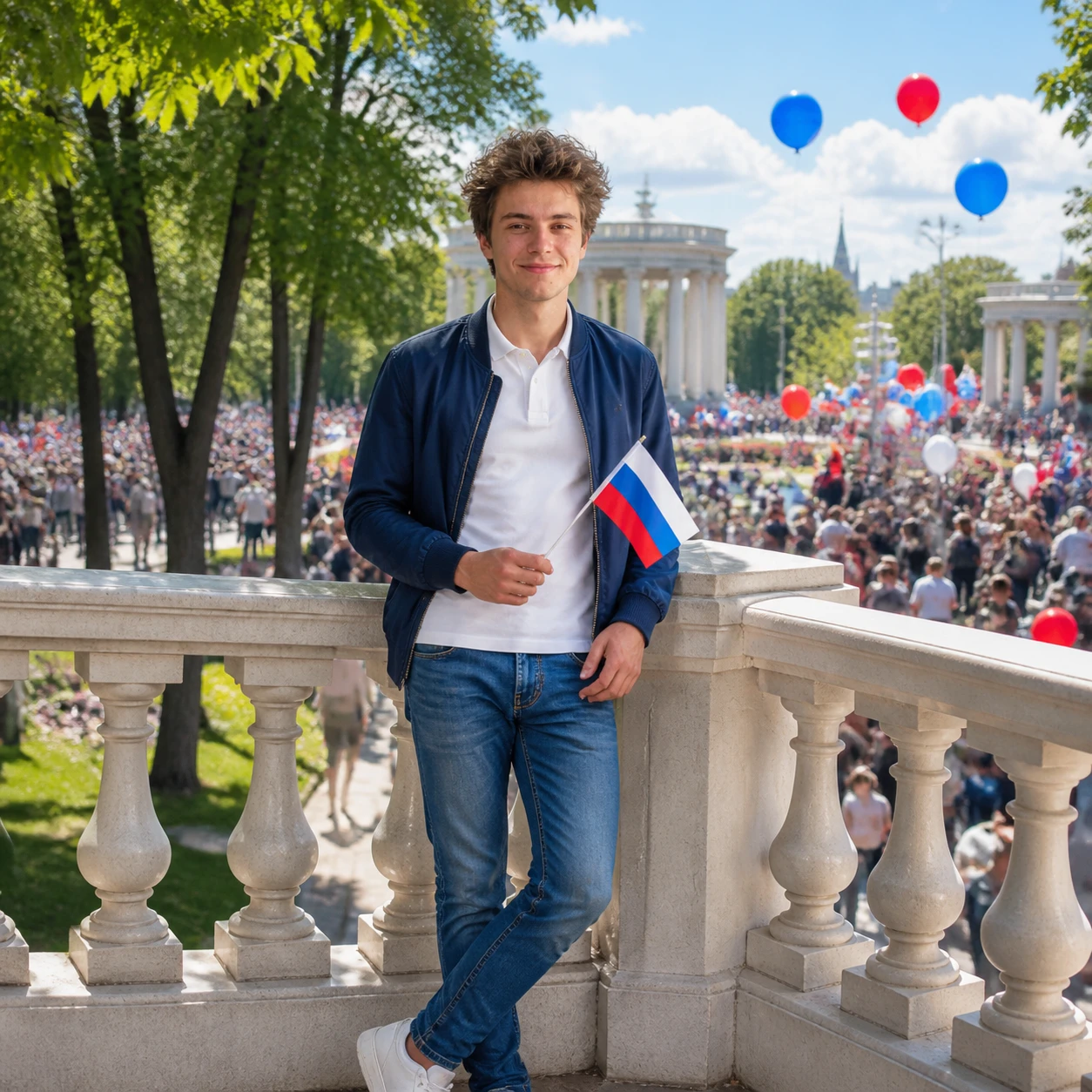 День России в Парке Горького — GPT Image 1.5 промт