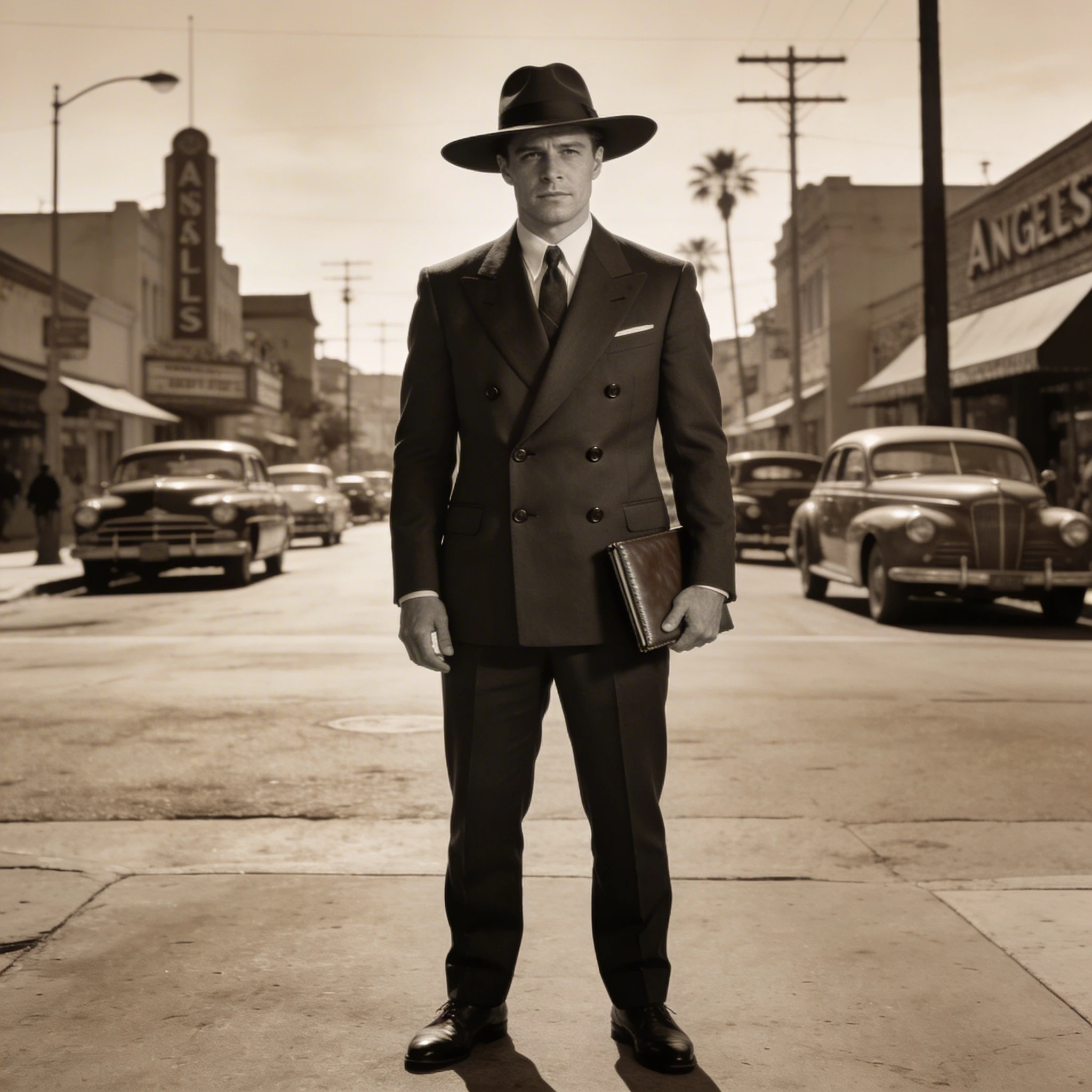 Детектив из игры L.A. Noire — Seedream 4.5 промт