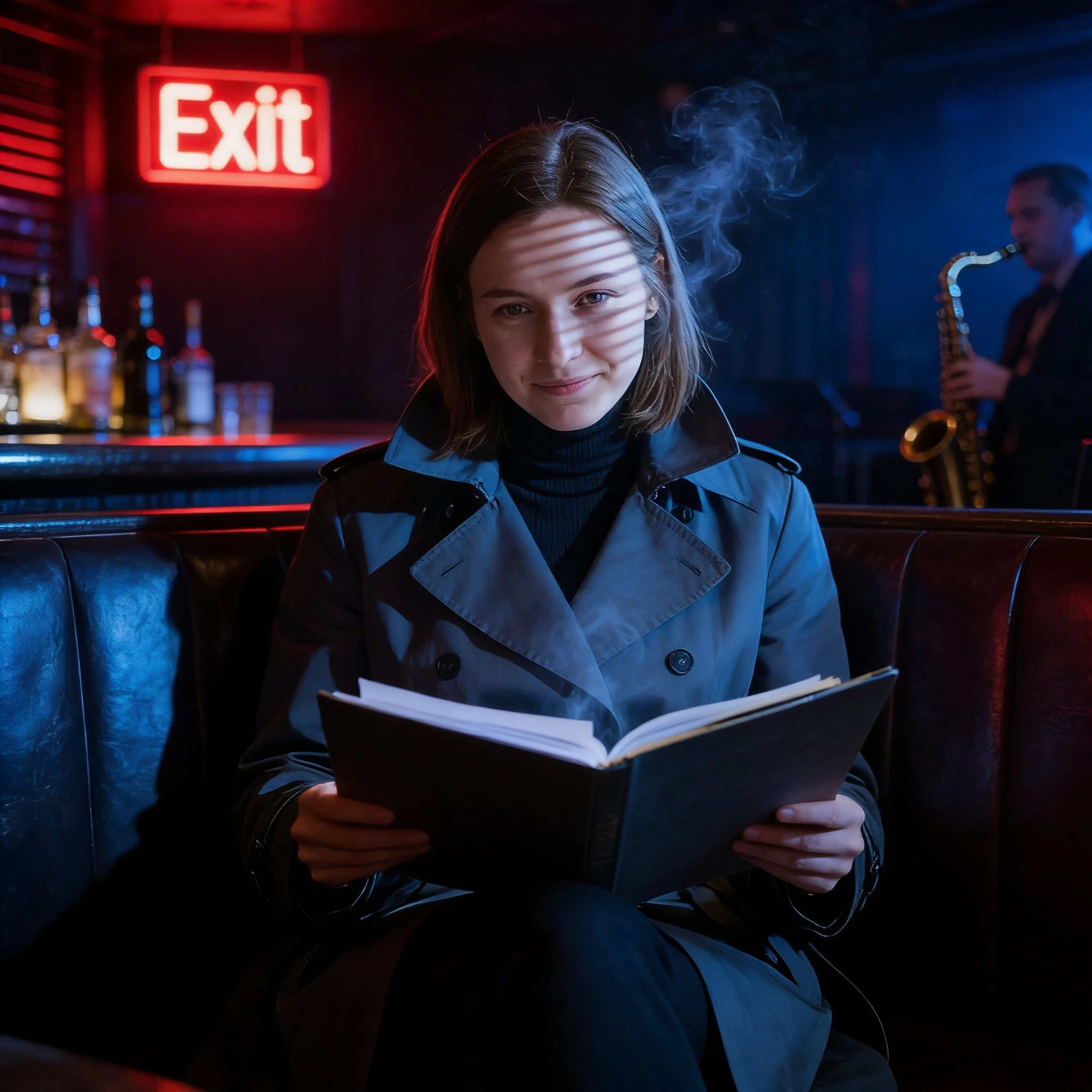 Детектив в нуарном баре — Seedream 4.5 промт