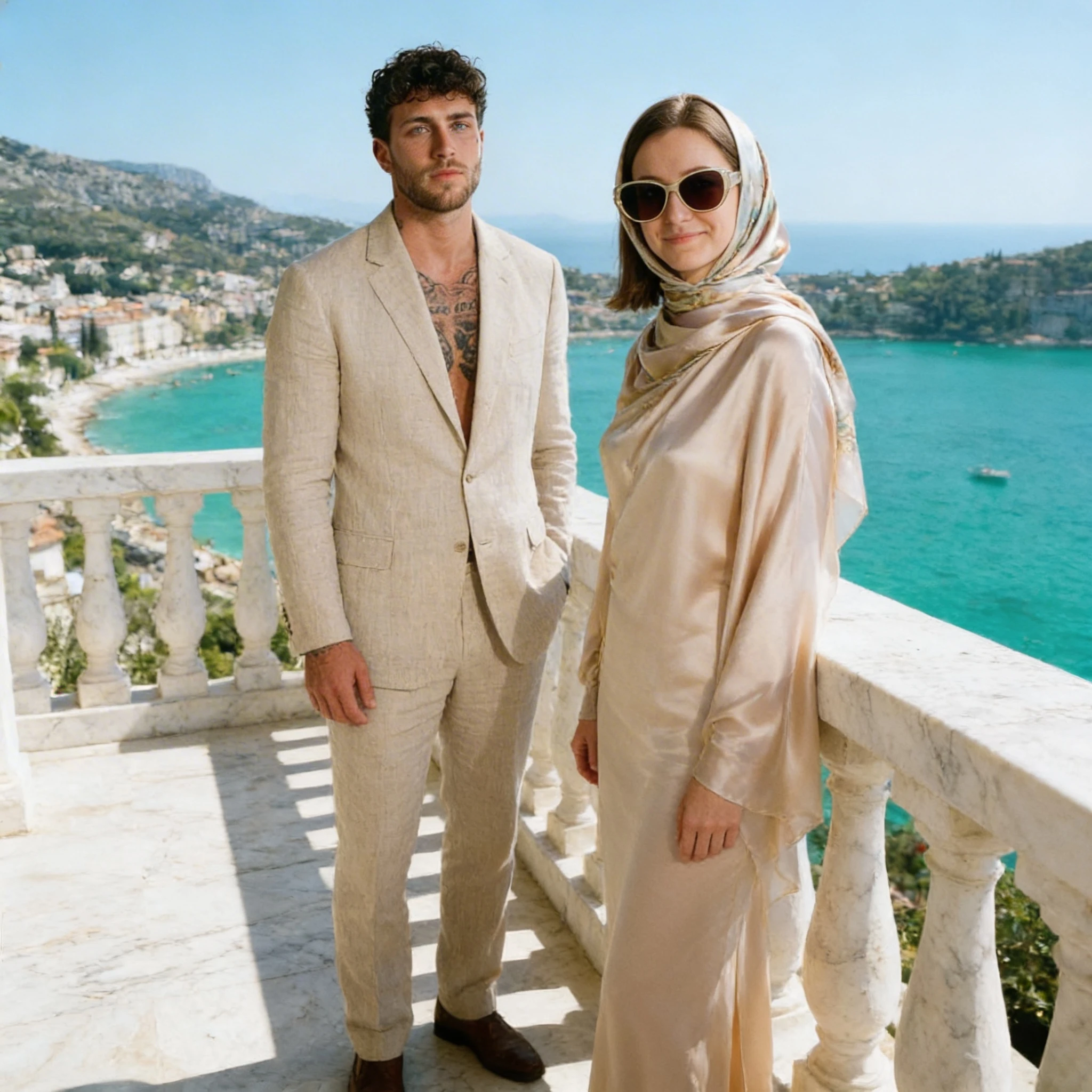 Детективы на вилле у моря — Seedream 4.5 промт