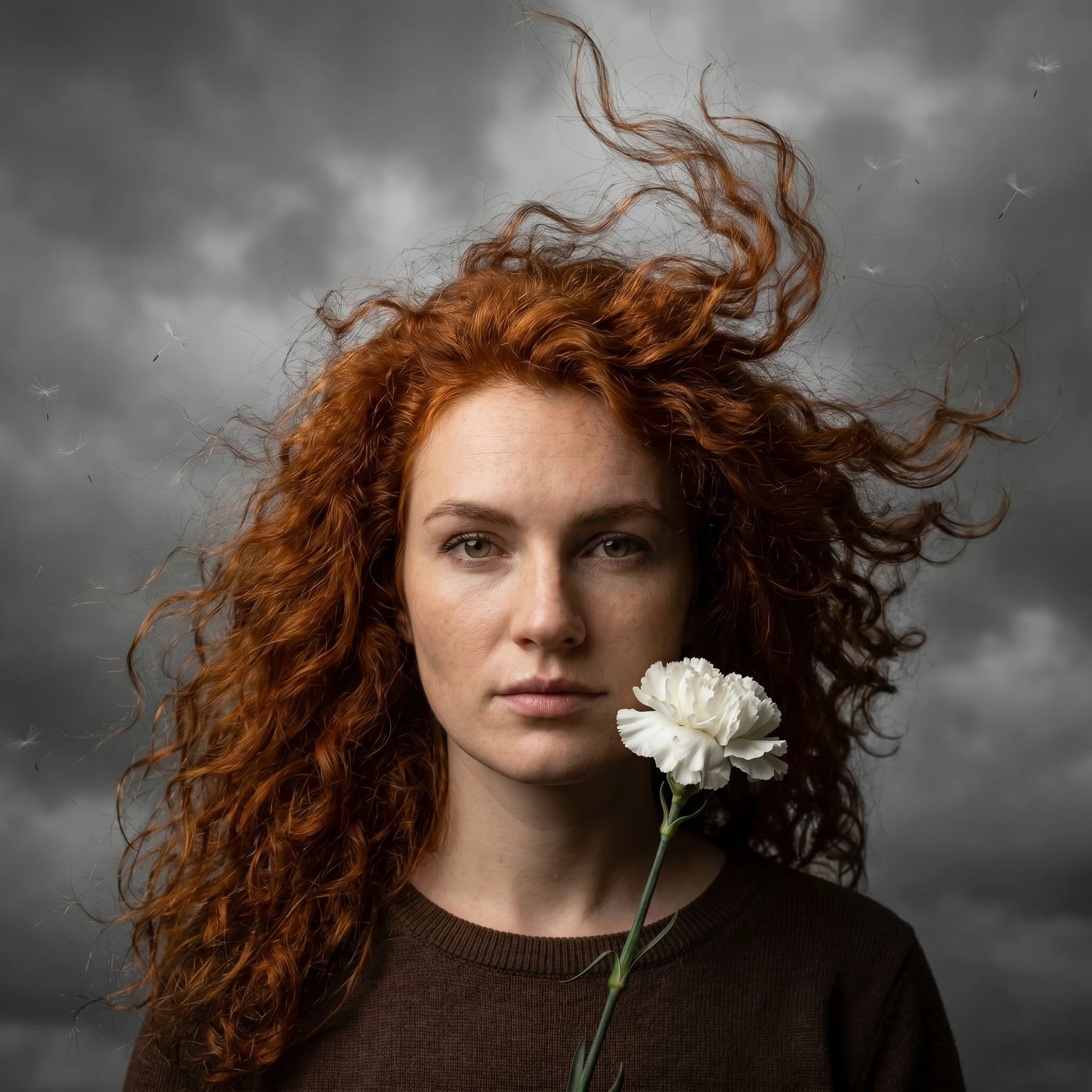 Драматический арт: Порыв ветра — Nano Banana Pro промт