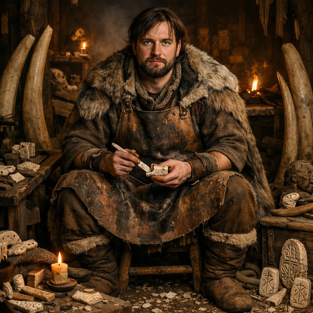 Древнескандинавский резчик по кости — GPT Image 1.5 промт
