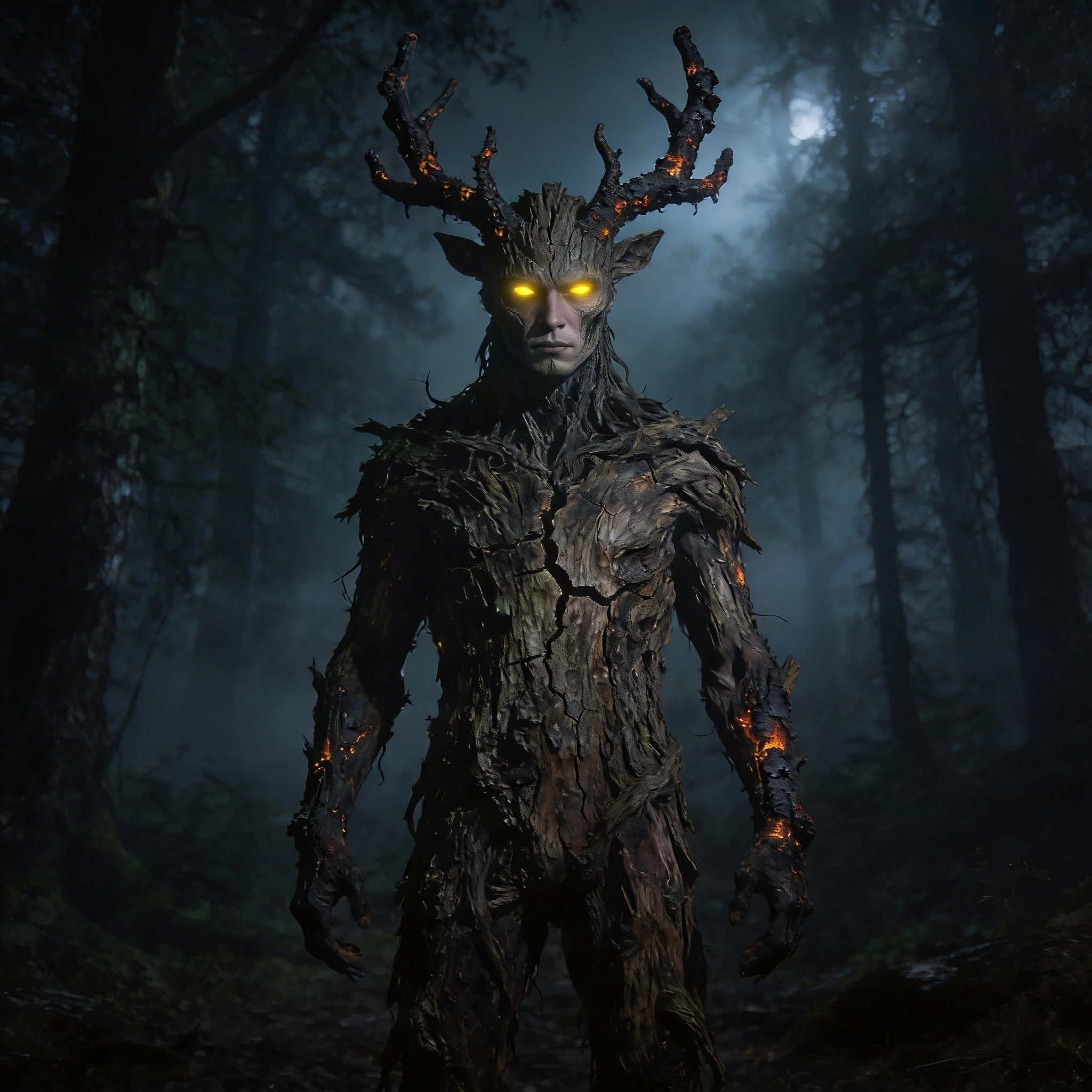 Древний лесной дух (Кошмар) — Seedream 4.5 промт