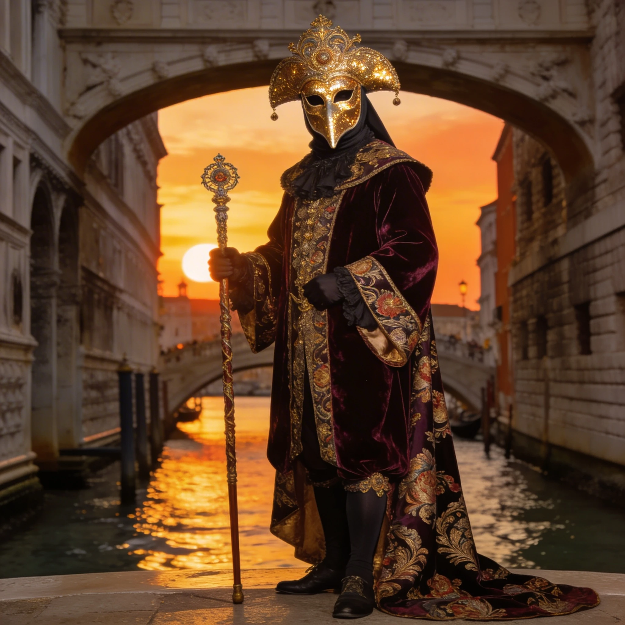 Дух маскарада в Венеции — Seedream 4.5 промт