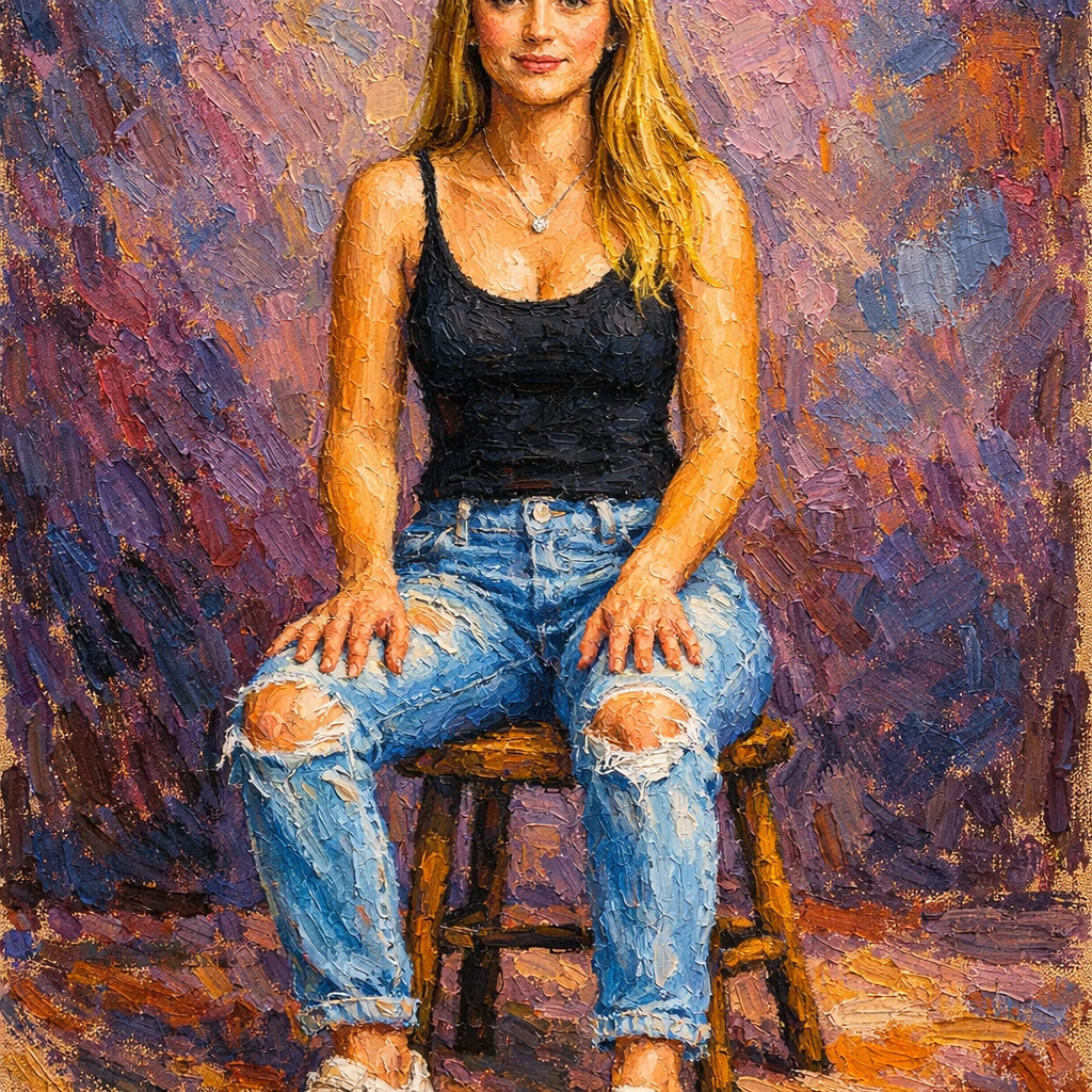 Дух масляной пастели — GPT Image 1.5 промт