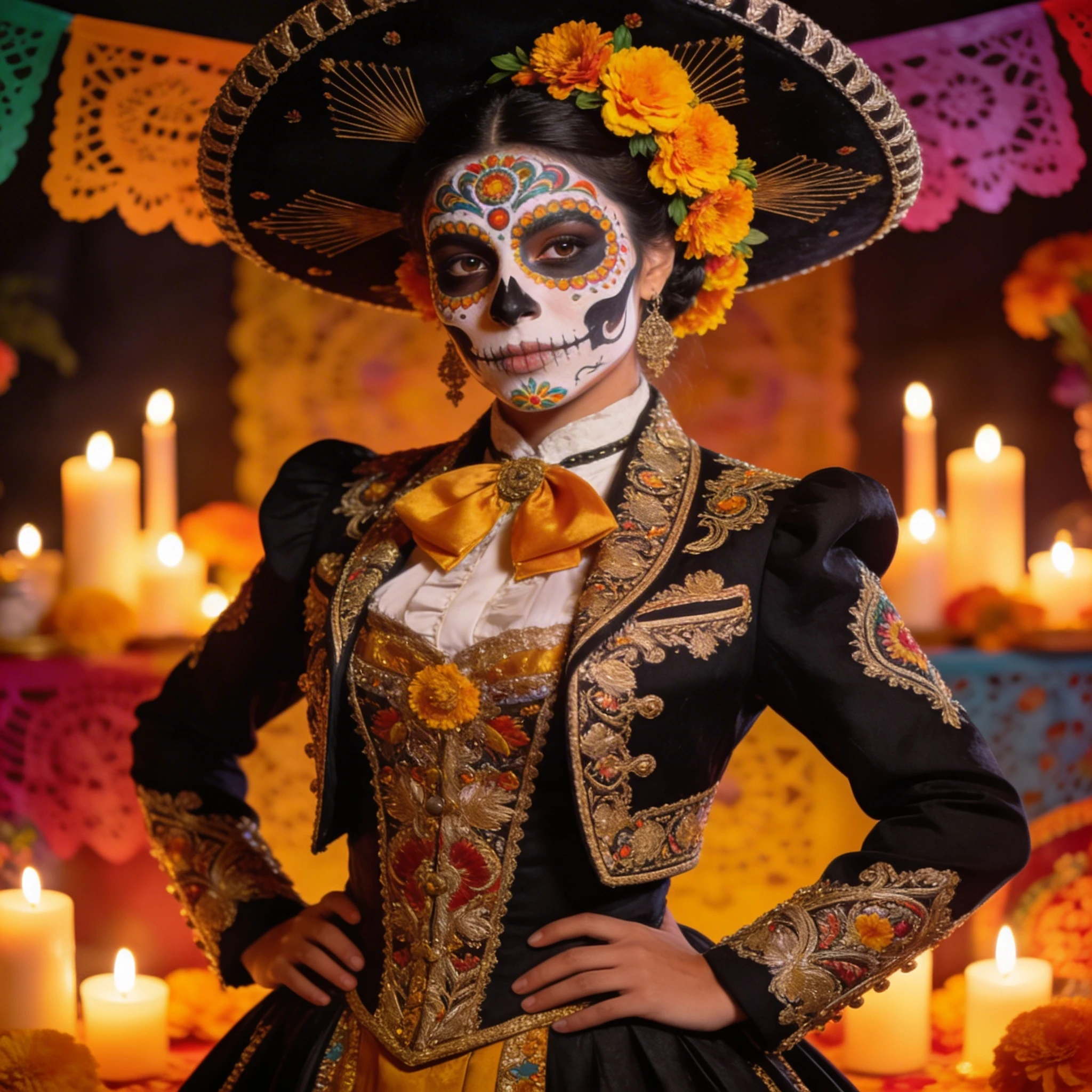 Дух мексиканского Дня Мертвых — Seedream 4.5 промт