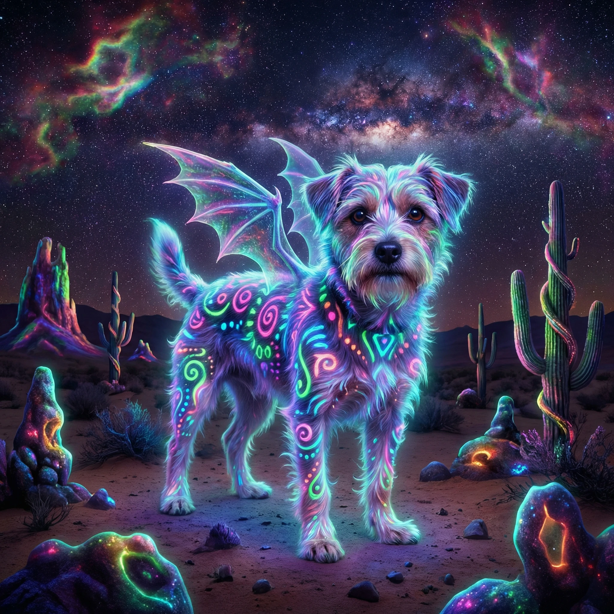 Дух мексиканской пустыни (Алебрихе) — Nano Banana Pro промт