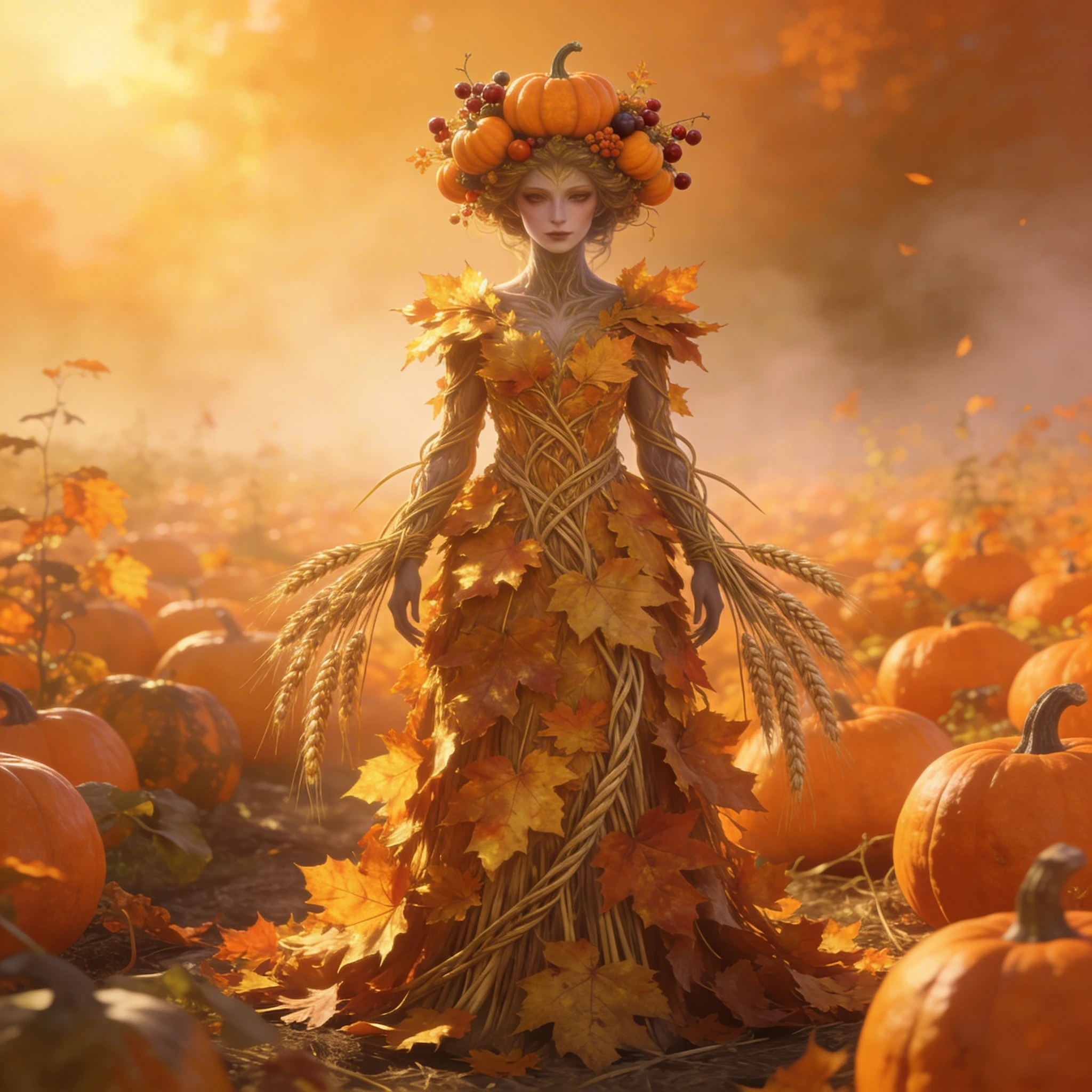 Дух Осеннего Урожая — Seedream 4.5 промт