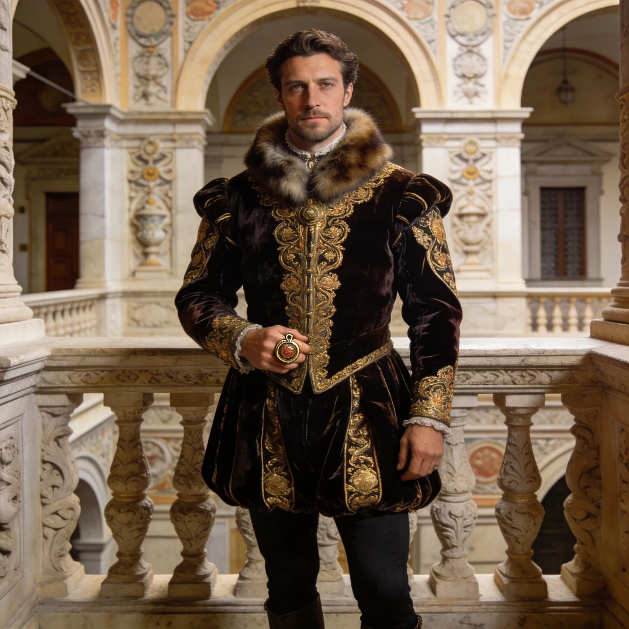 Дворянин эпохи Ренессанса — Seedream 4.5 промт