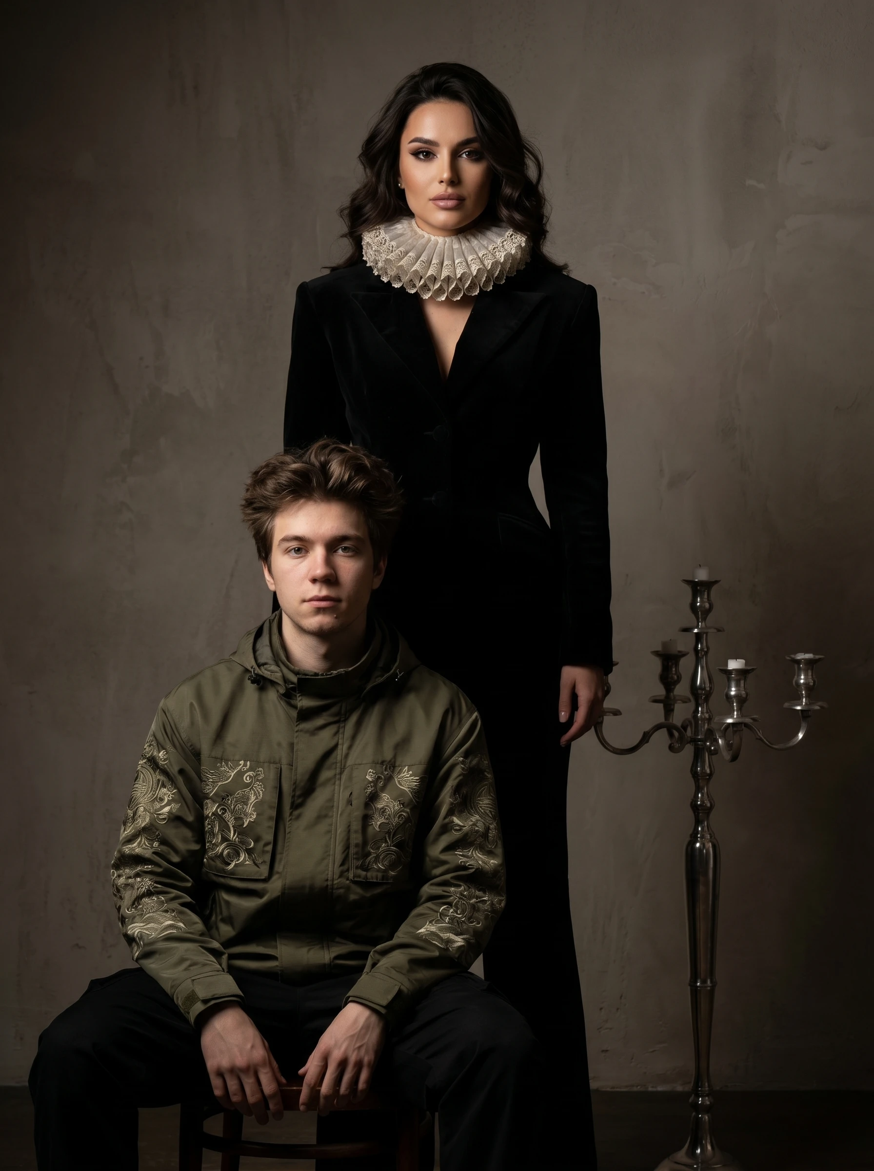 Эдиториал: Нео-Ренессанс Дуэт — Nano Banana Pro промт